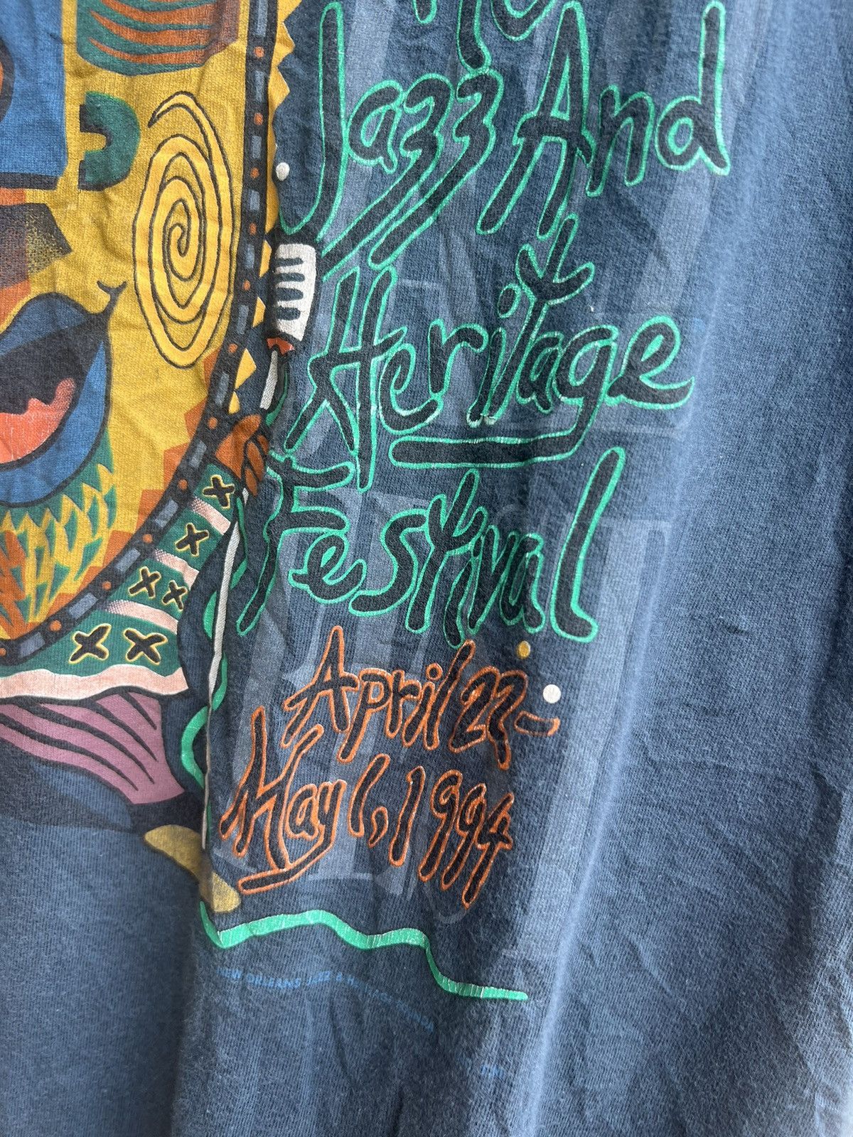 Vintage Vintage 1994 Art t shirt New Orleans Jazz & Heritage Fest Size US L / EU 52-54 / 3 - 11 Thumbnail