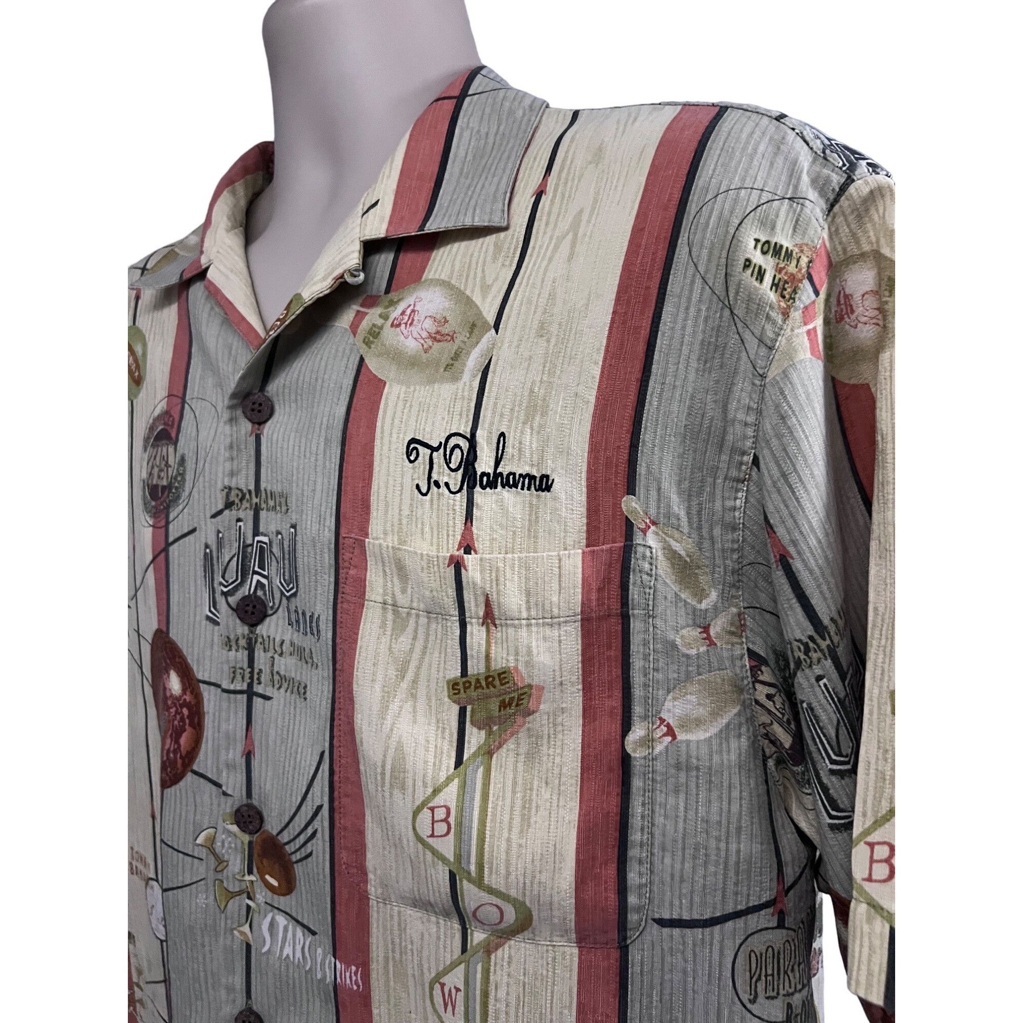 Tommy Bahama Tommy Bahama Retro Kitsche Silk Button Up Vintage Bowling Sh Size US M / EU 48-50 / 2 - 8 Thumbnail