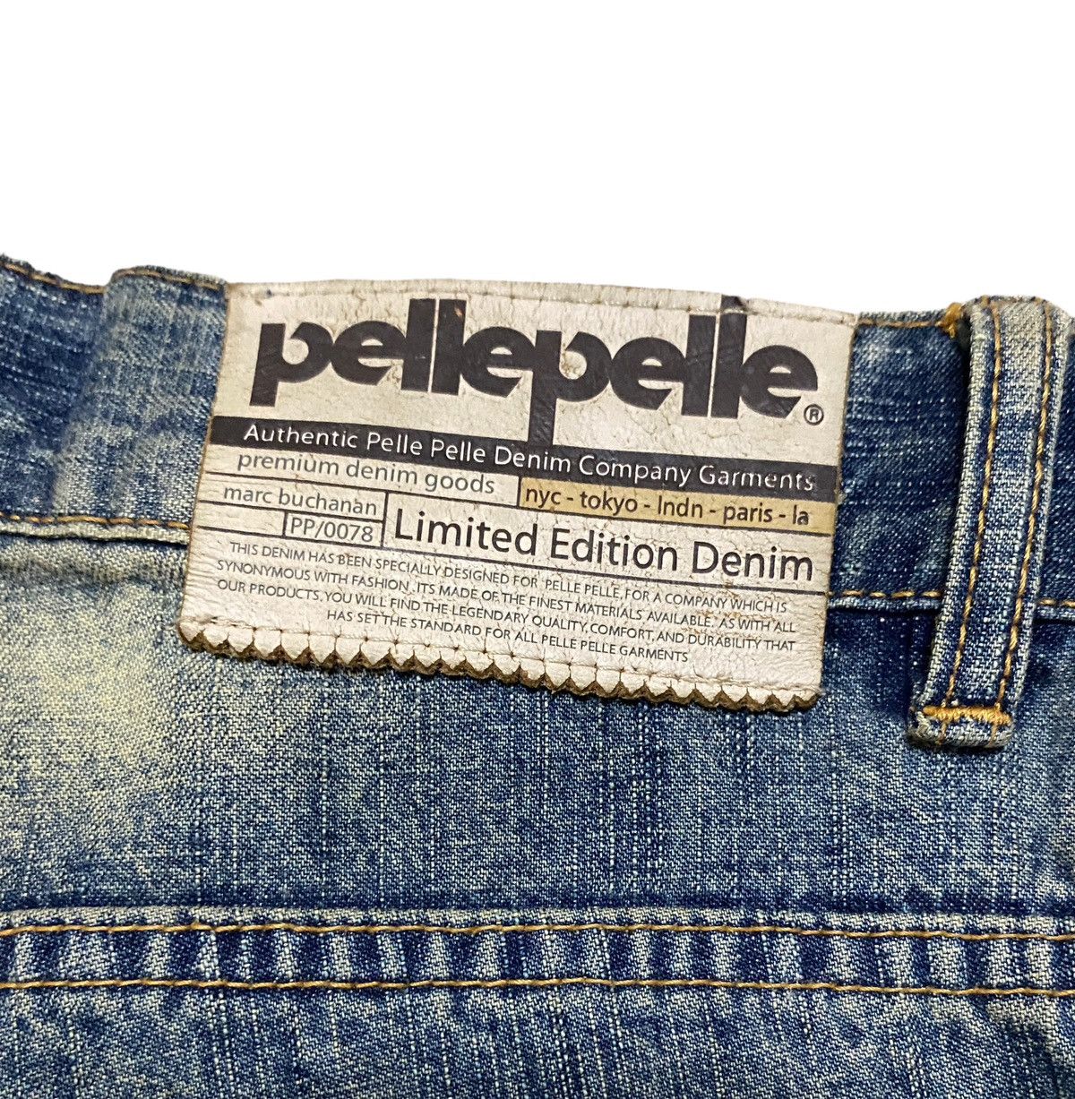 Pelle Pelle Rare Design Vintage Pelle Pelle Patchwork Baggy Jeans 2000s Size US 38 / EU 54 - 13 Thumbnail