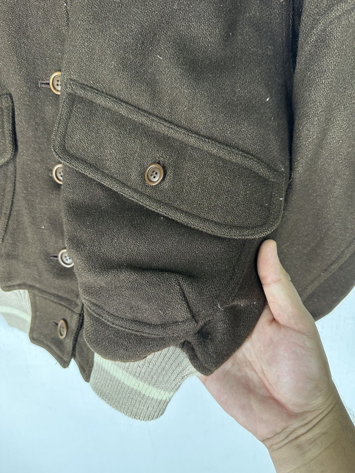 Vintage Vintage 90’s Nougat Sugar Co. LTD Varsity Wool Jacket Size US M / EU 48-50 / 2 - 10 Thumbnail