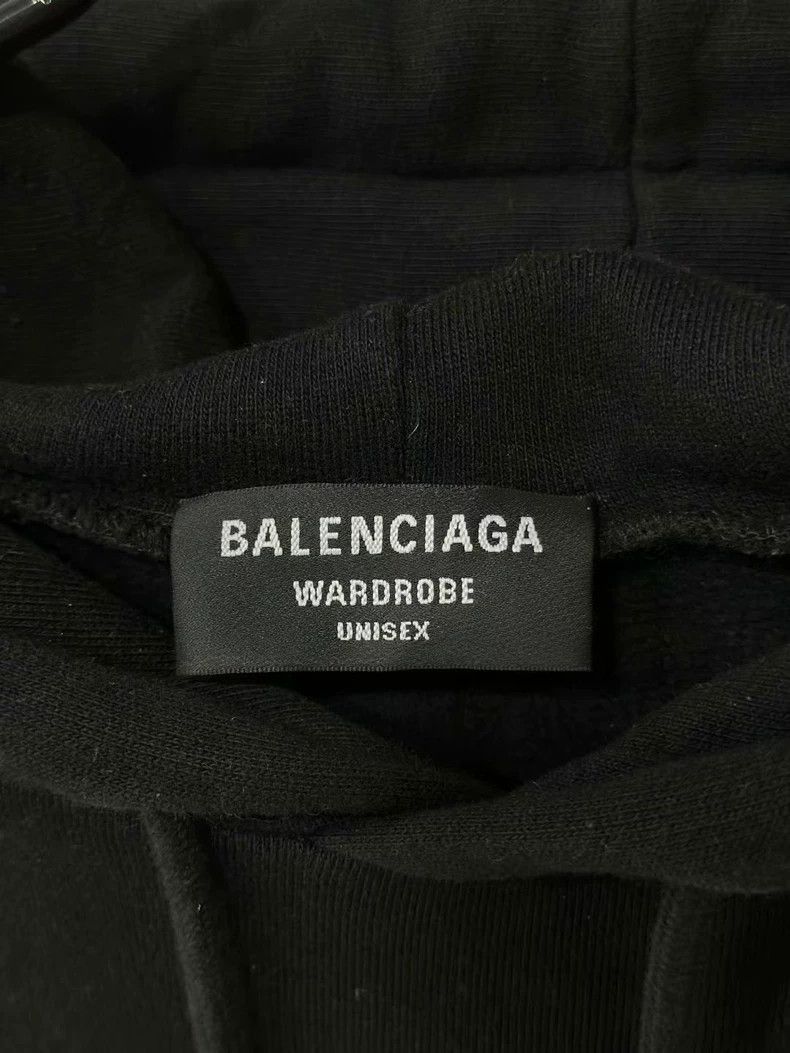 Balenciaga Balenciaga Black Mosaic Fuzzy BB Logo Hoodie Size US S / EU 44-46 / 1 - 5 Thumbnail
