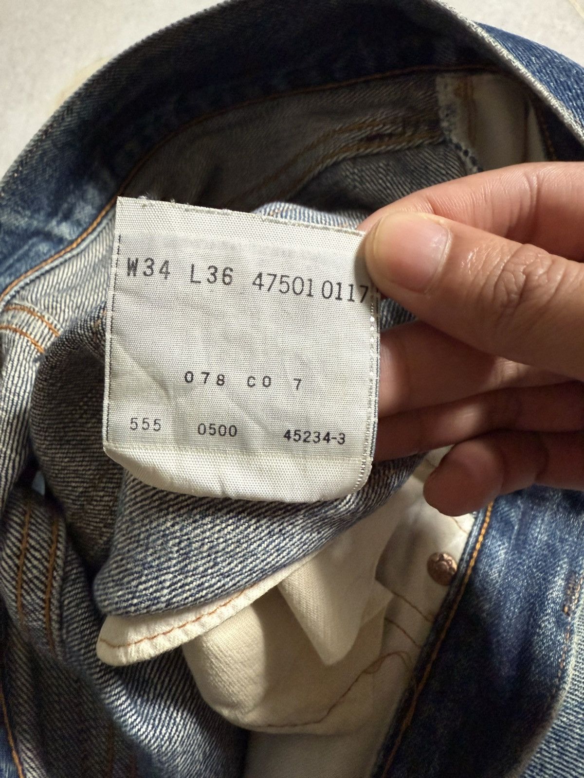 Levi's Vintage Clothing Vintage LEVIS BIG E BUTTON 555 LVC Size US 30 / EU 46 - 14 Thumbnail
