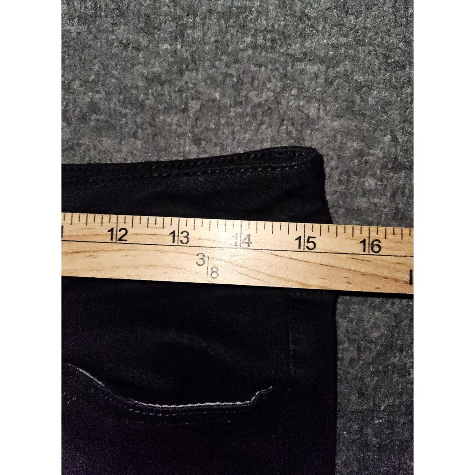 American Eagle Outfitters VINTAGE American Eagle Jeggings Women's 6 Regular Black Low Rise Distressed Jeans Size 28" / US 6 / IT 42 - 4 Thumbnail