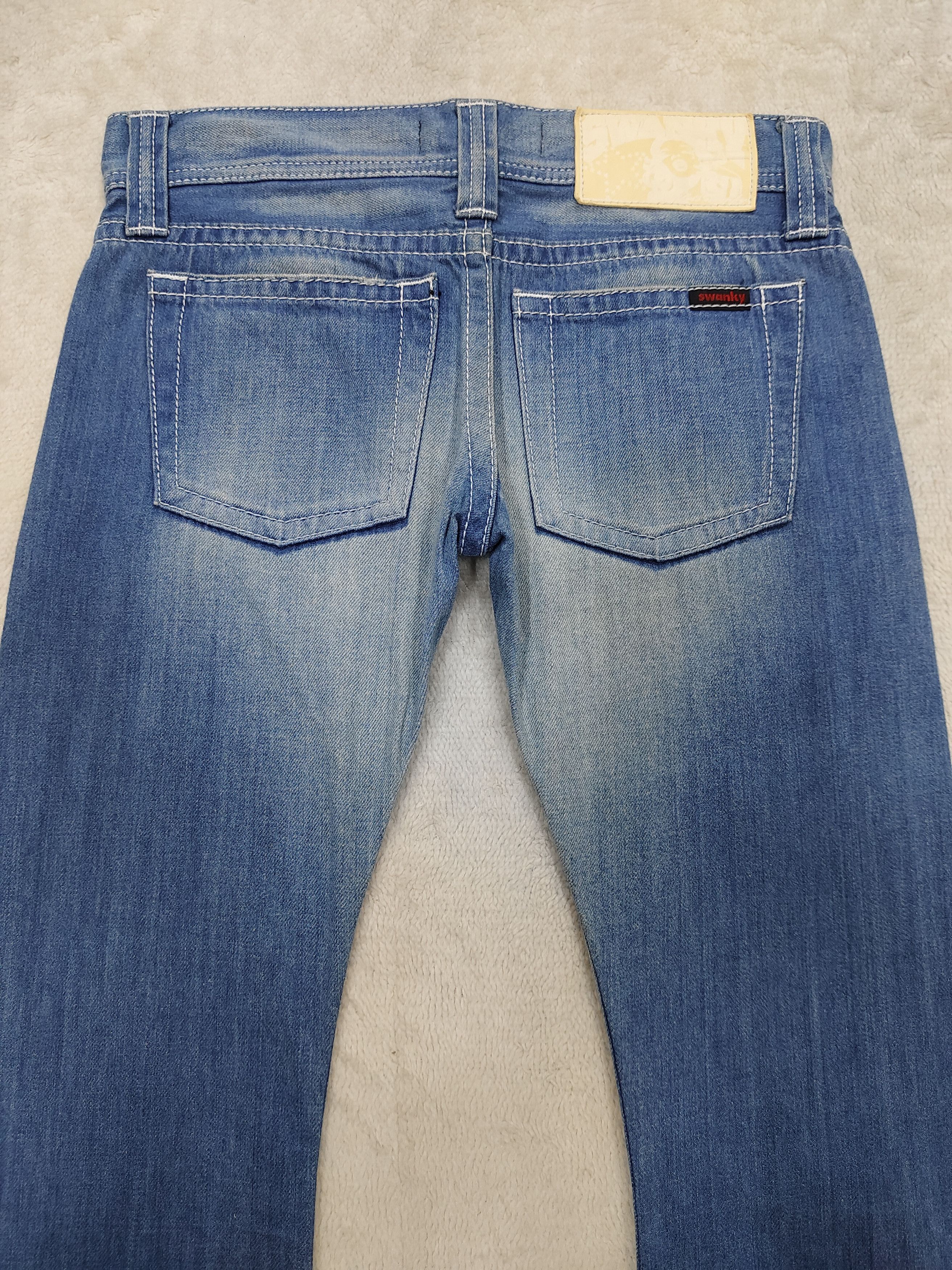 Japanese Brand SICK🇯🇵 Swanky 🇯🇵 Ripped Curve Jeans Size 30" / US 8 / IT 44 - 4 Thumbnail