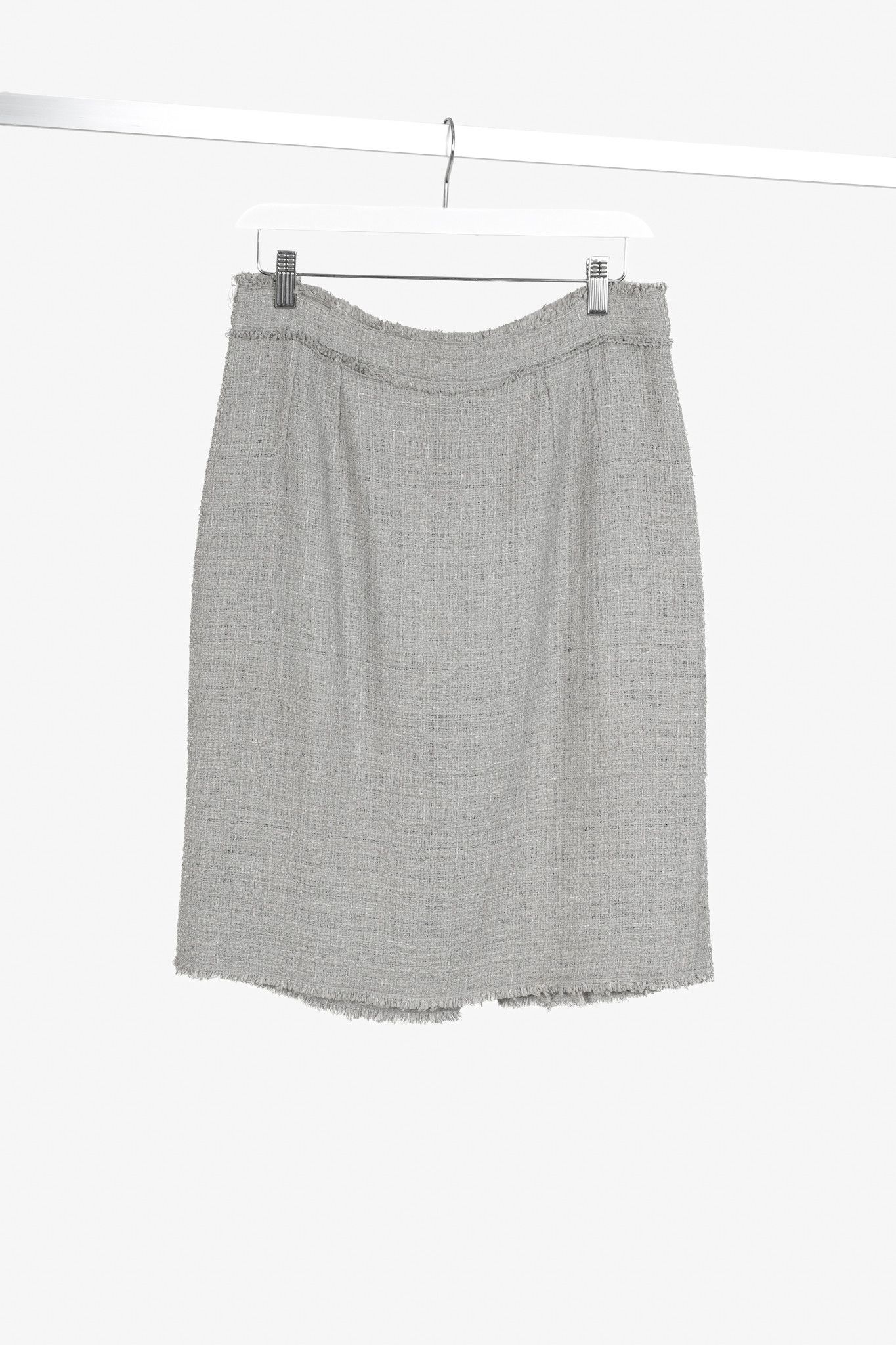 Dolce & Gabbana Dolce and Gabbana Grey Tweed Pencil Skirt Size 30" / US 8 / IT 44 - 1 Thumbnail