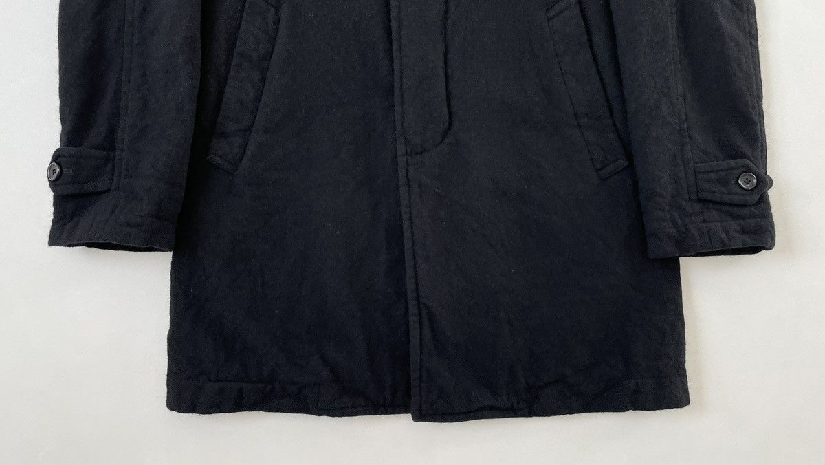 Comme des Garcons Homme Deux A/W 19 Black Brushed Wool Overcoat Size US L / EU 52-54 / 3 - 9 Thumbnail