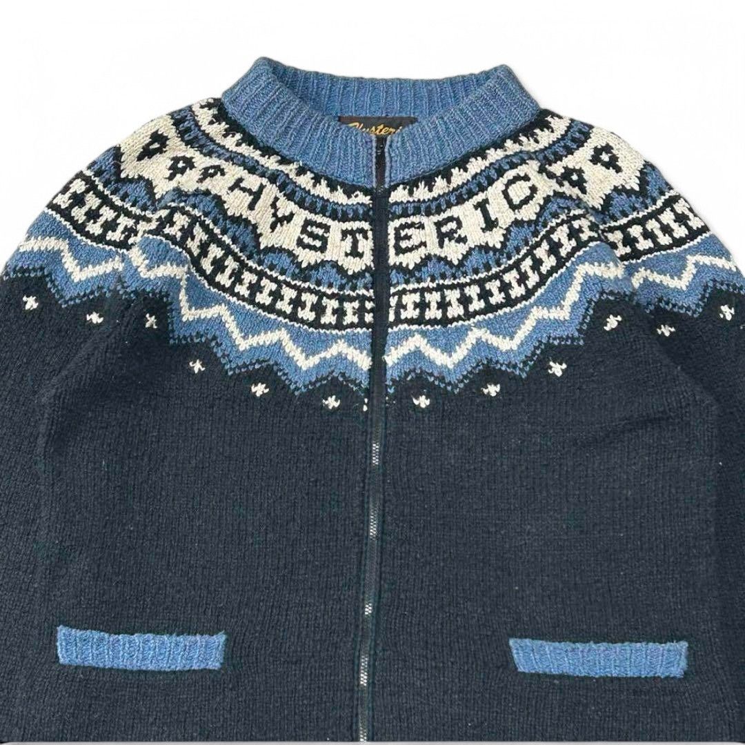 Hysteric Glamour Hysteric Glamour - 90s Vintage Knit Cohit Sweater Blue Size US M / EU 48-50 / 2 - 3 Thumbnail