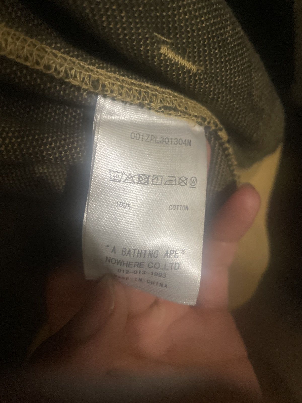 Bape 1st yellow camo
