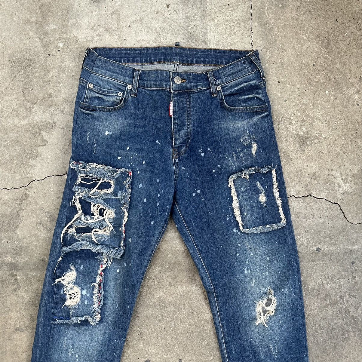 Dsquared2 Dsquared2 2014 patchwork Distressed Jeans Made In Italy Size US 32 / EU 48 - 2 Thumbnail