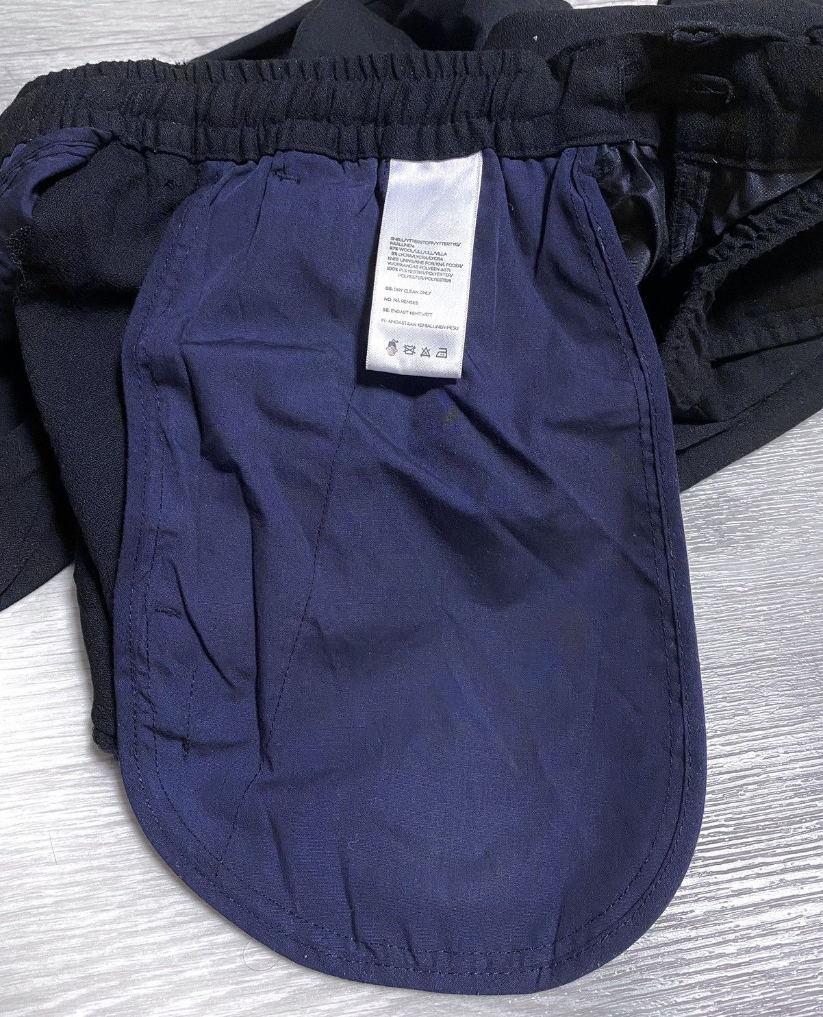 These Glory Days These Glory Days T Ollie Pants Drawstring Black Wool Trouser Size US 32 / EU 48 - 15 Thumbnail