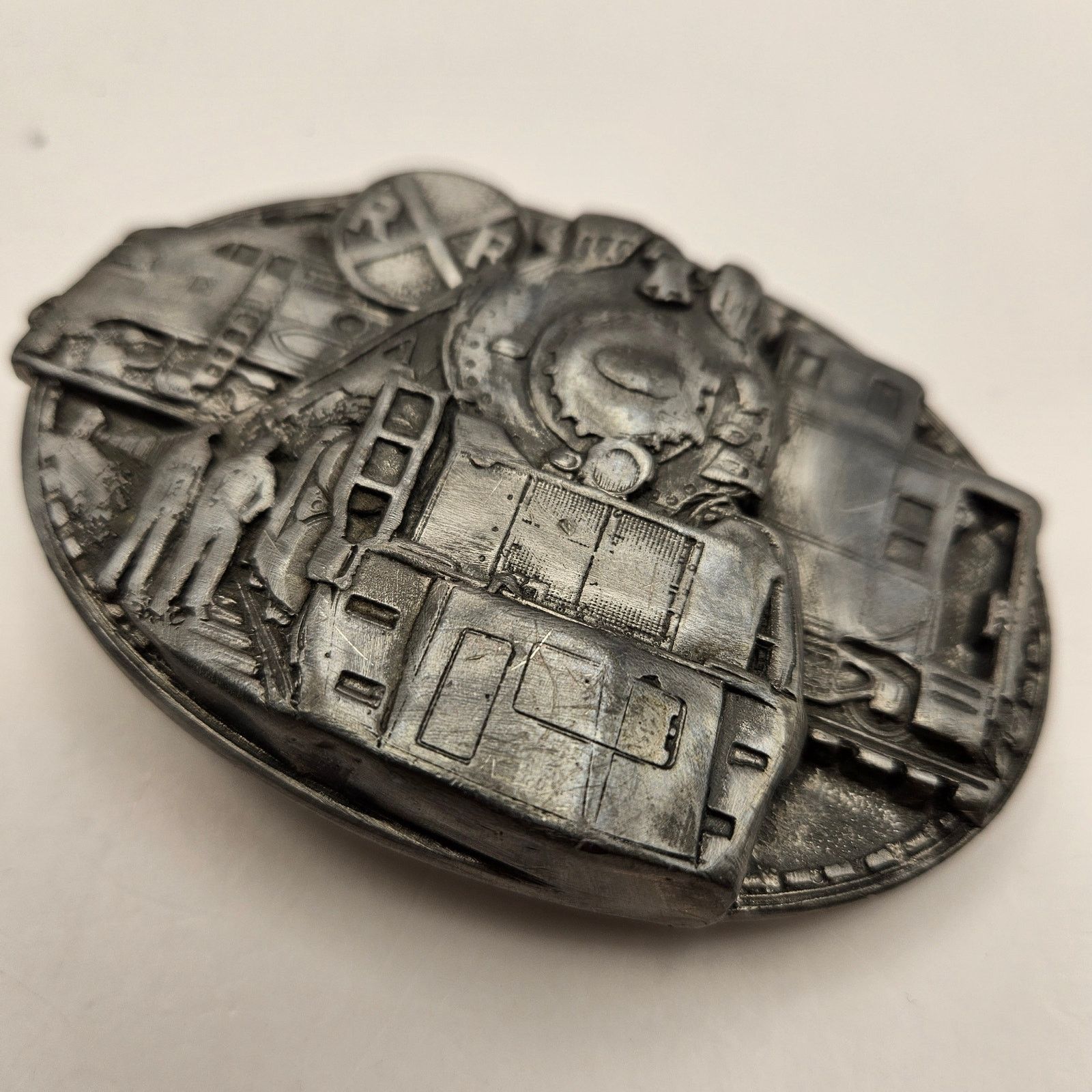 Other VINTAGE 1986 TRAIN LOCOMOTIVE RAILROAD BUCKLE MADE IN USA Size ONE SIZE - 2 Thumbnail