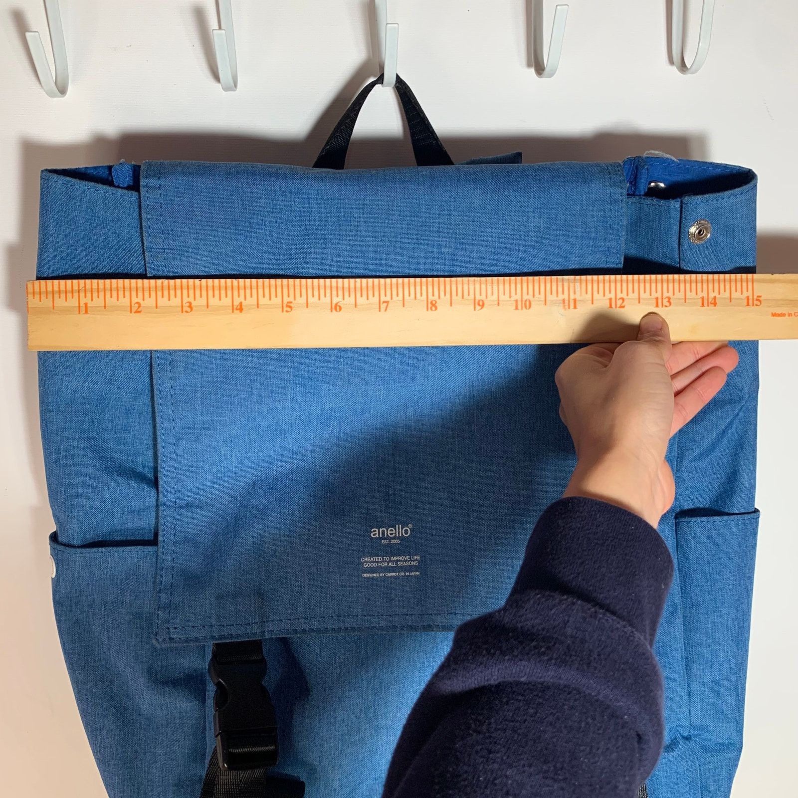 Other Anello High Density Mokucho Polyester in Blue Backpack Size ONE SIZE - 9 Thumbnail