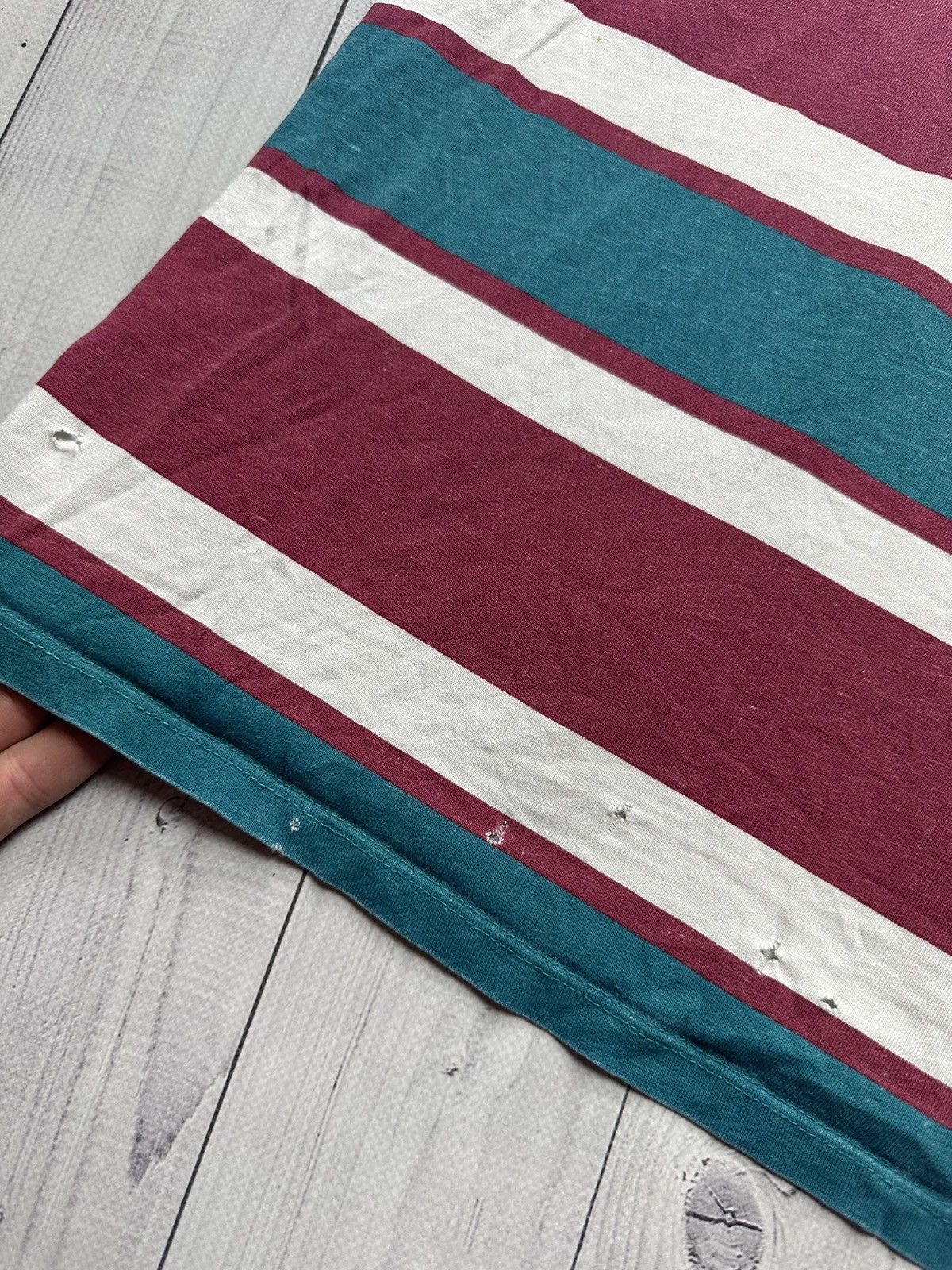 Guess × Vintage Vintage Guess ASAP Rocky striped tee size M distressed Size US M / EU 48-50 / 2 - 9 Thumbnail