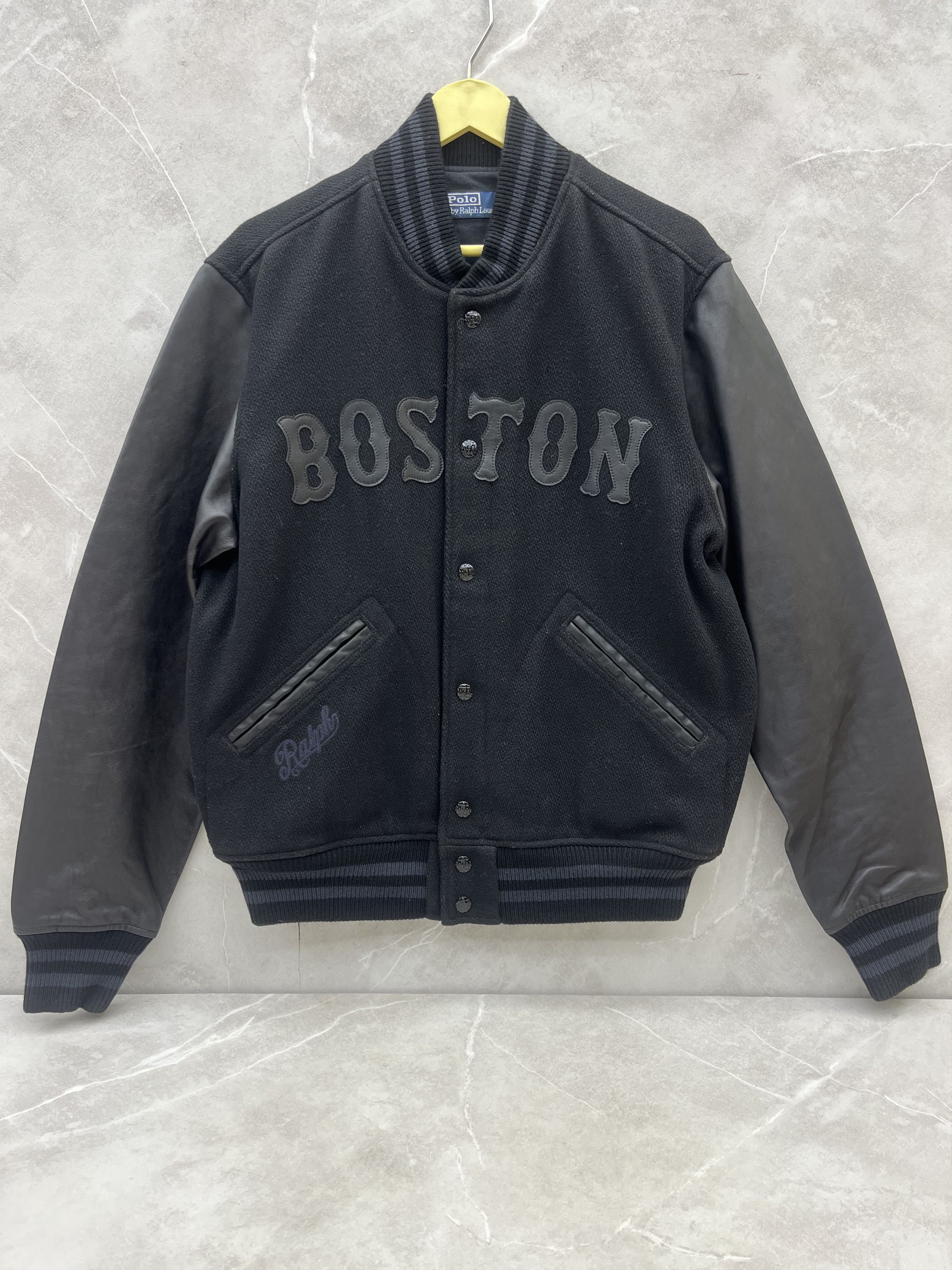 Polo Ralph Lauren Polo Ralph Lauren Boston Varsity Jacket MLB Bomber Jacket Size US M / EU 48-50 / 2 - 2 Thumbnail