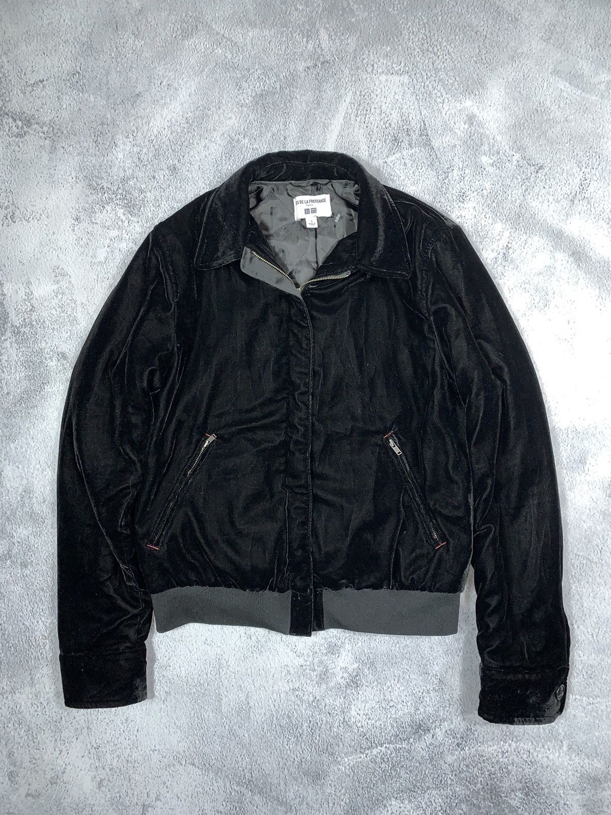 Uniqlo Vintage UNIQLO X INES DE LA FRESSANGE Paris velvet bomber Size S / US 4 / IT 40 - 1 Thumbnail