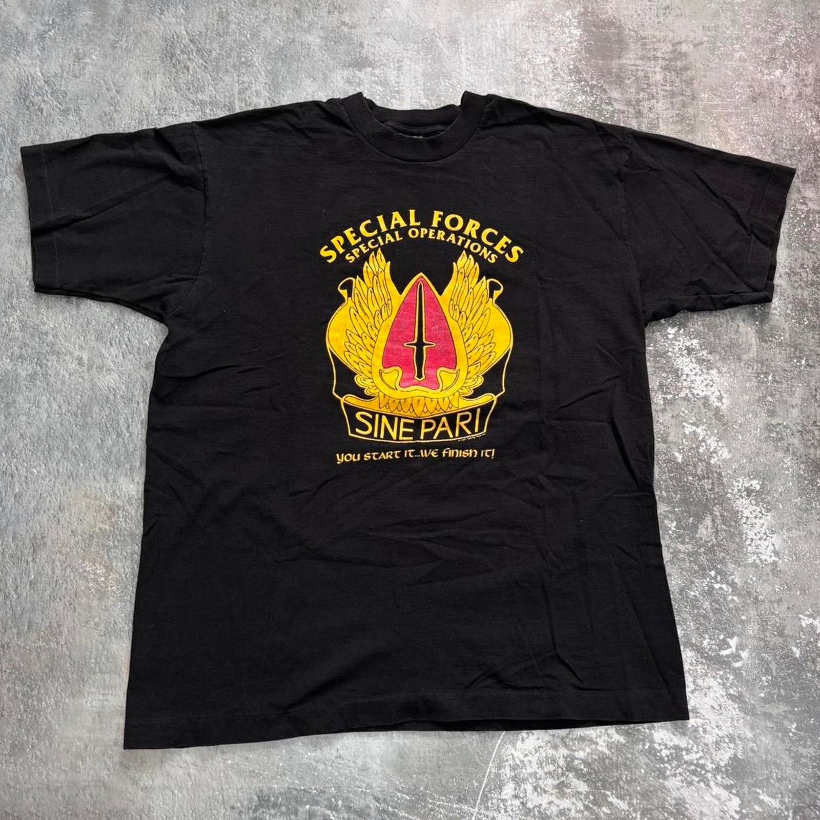 Vintage Vintage 90s Special Forces Special Operations T Shirt. XL Size US XL / EU 56 / 4 - 1 Thumbnail