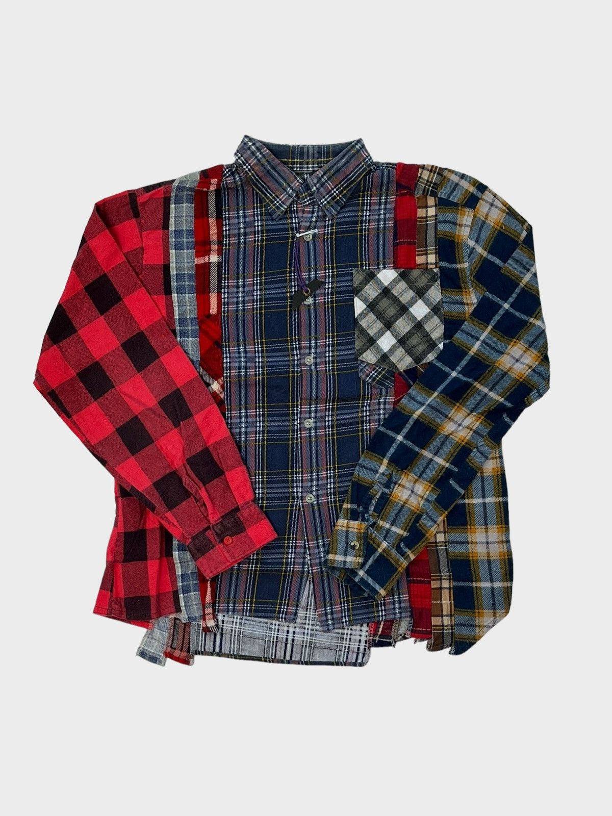 Needles Rebuild 7 Cut Flannel Shirt