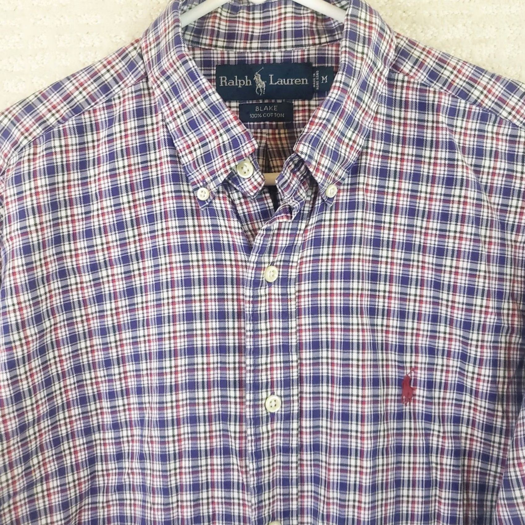 Ralph Lauren Ralph Lauren Blake Button-Down Shirt Medium Plaid Classic Preppy Heritage Men's Casual Business Travel Shirt Size US M / EU 48-50 / 2 - 3 Thumbnail