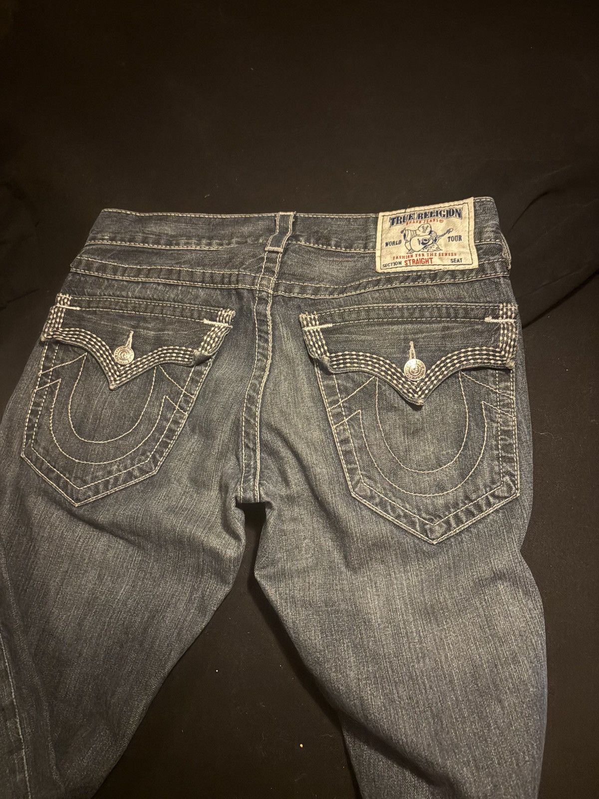 True Religion True religion TRIPLE stitch flap jeans straight Y2K Size US 31 - 1 Thumbnail