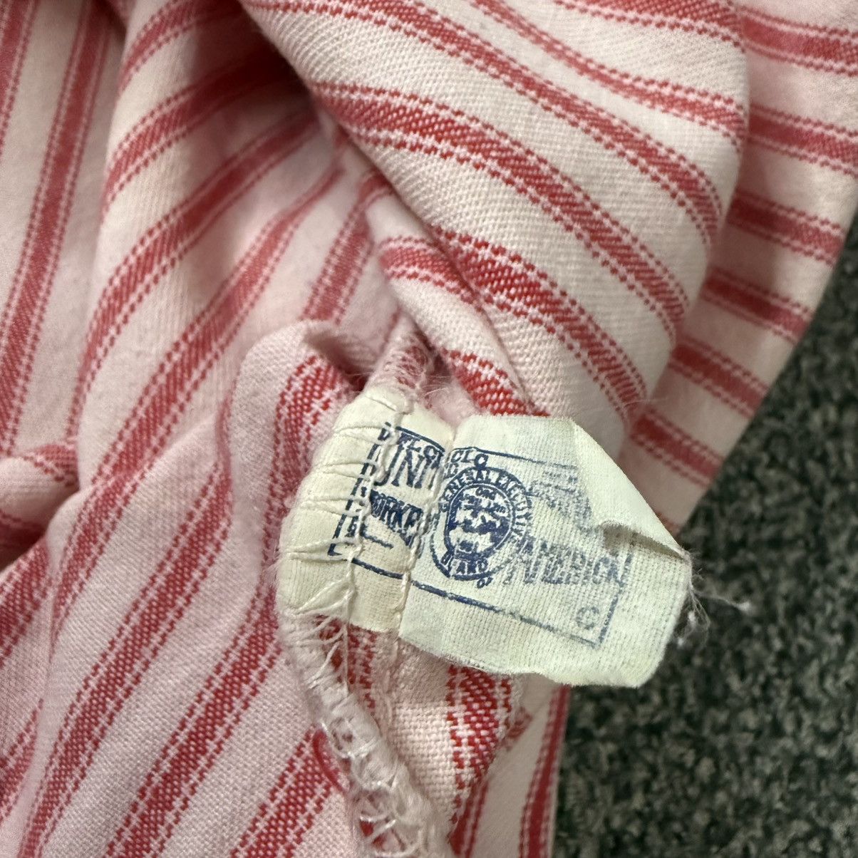 Oshkosh 🔥🇺🇸Vintage 80s Striped Cotton Button Down Double Chest Pocket Size US L / EU 52-54 / 3 - 11 Thumbnail