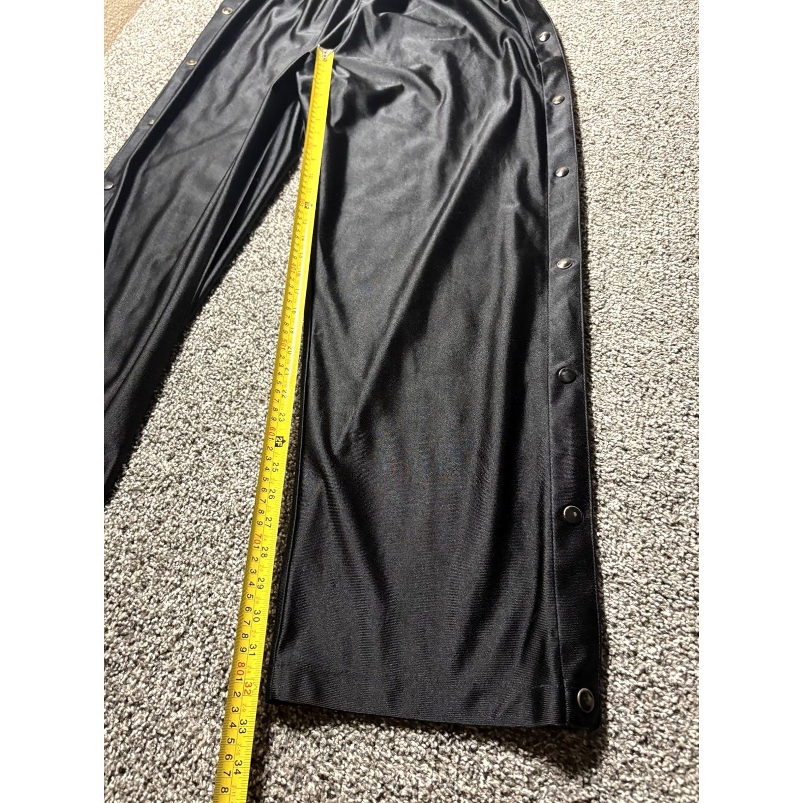 Vintage VINTAGE Eastbay Break Away Pants Mens XL Track Pants Joggers Satin Black 90s Hip Hop Basketball Size US 36 / EU 52 - 6 Thumbnail