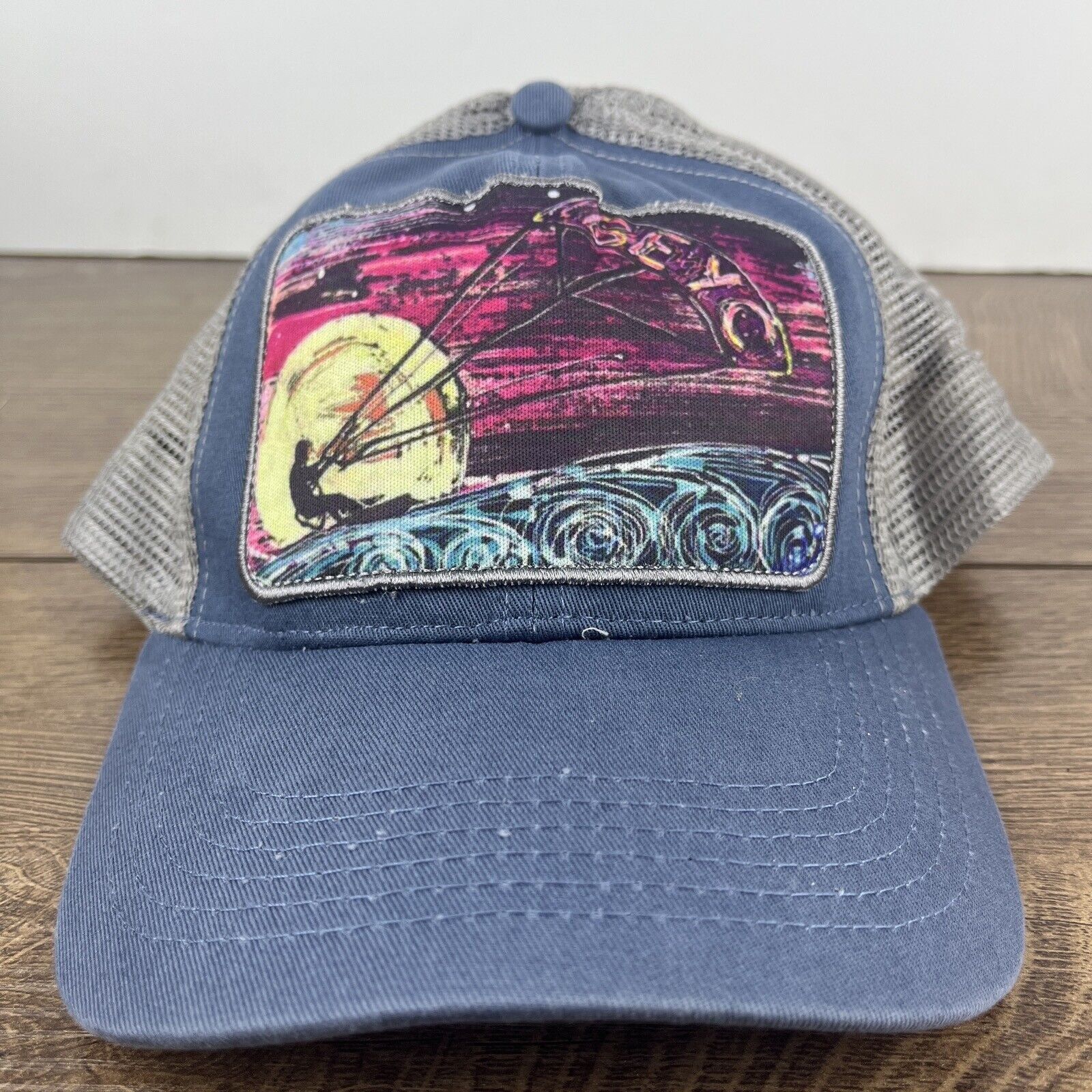 Other BEYC Ocean Waves Hat Blue Hat Adjustable Adult Size Blue Hat Size ONE SIZE - 5 Thumbnail
