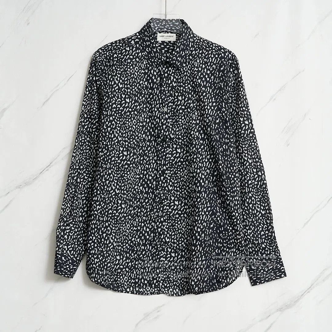 Saint Laurent Paris Saint Laurent Men's Polka Dot Shirt. Size US M / EU 48-50 / 2 - 1 Thumbnail
