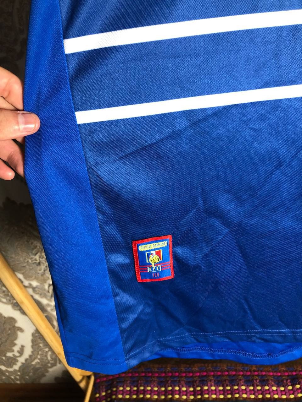 Adidas × Vintage VERY RARE ADIDAS FRANCE RETRO SOCCER JERSEY BLOKECORE 90s Size US L / EU 52-54 / 3 - 4 Thumbnail
