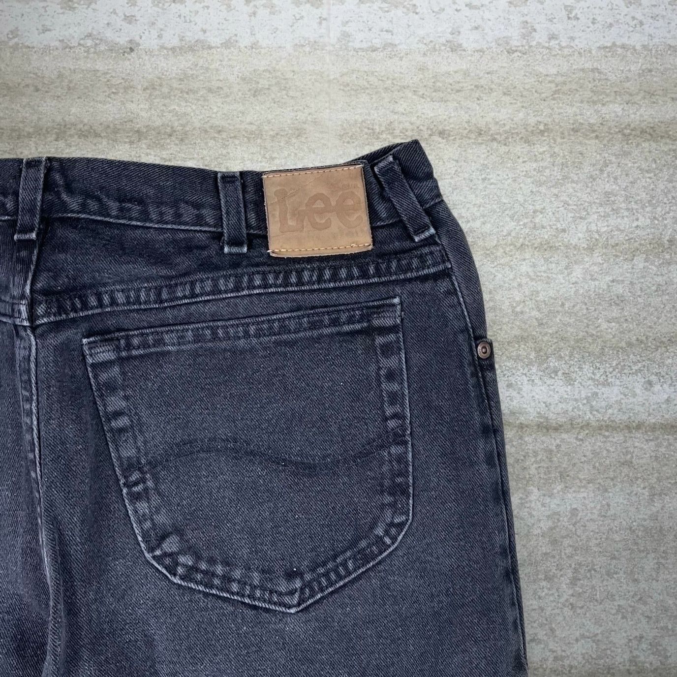 Lee Vintage 90s Lee MR Jeans 38x32 Relaxed Fit Jet Black Wash Size US 38 / EU 54 - 3 Thumbnail