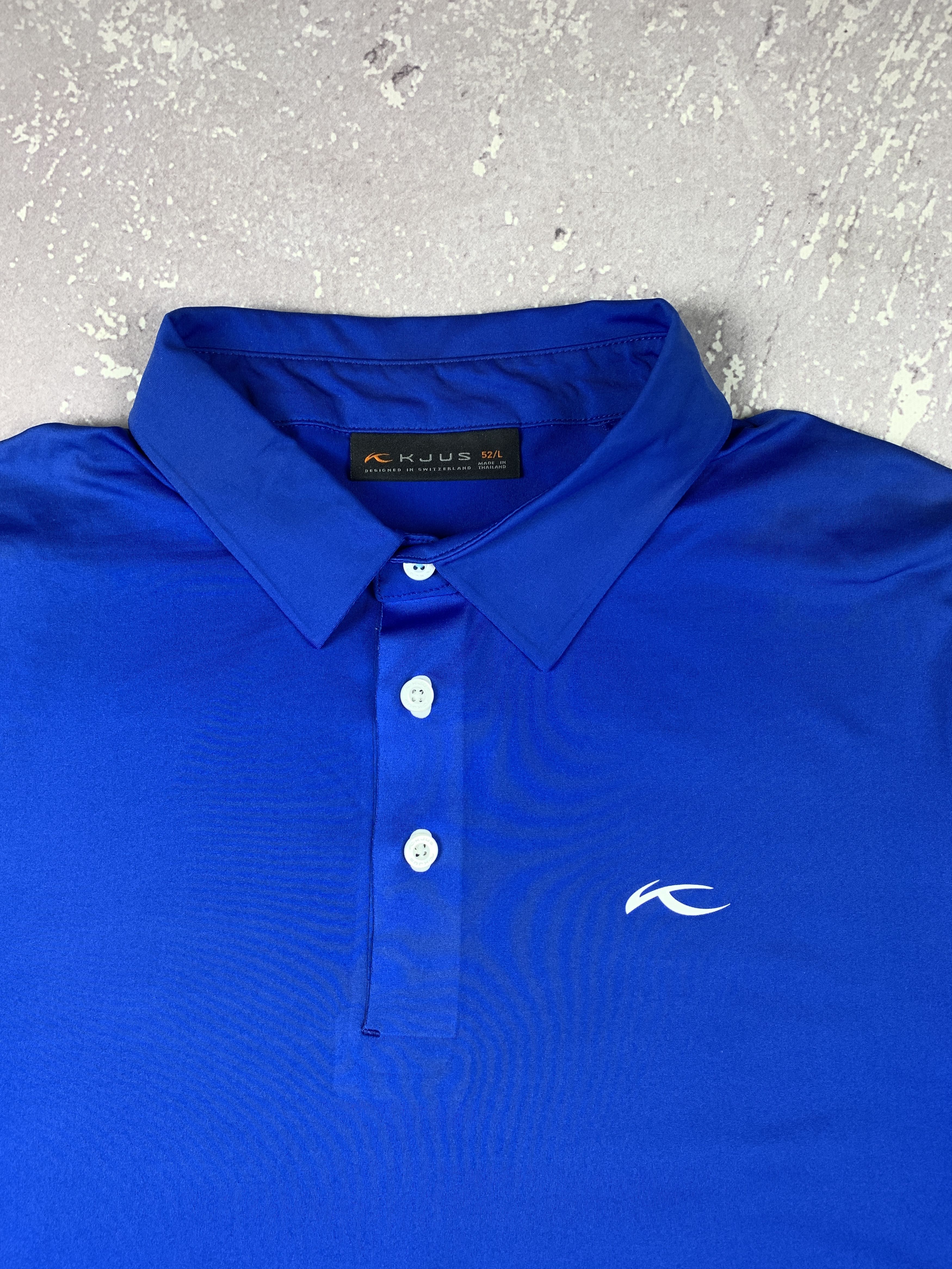 KJUS KJUS Supercharge Performance CL Polo Shirt SS Mens 52 L Blue Size US L / EU 52-54 / 3 - 3 Thumbnail