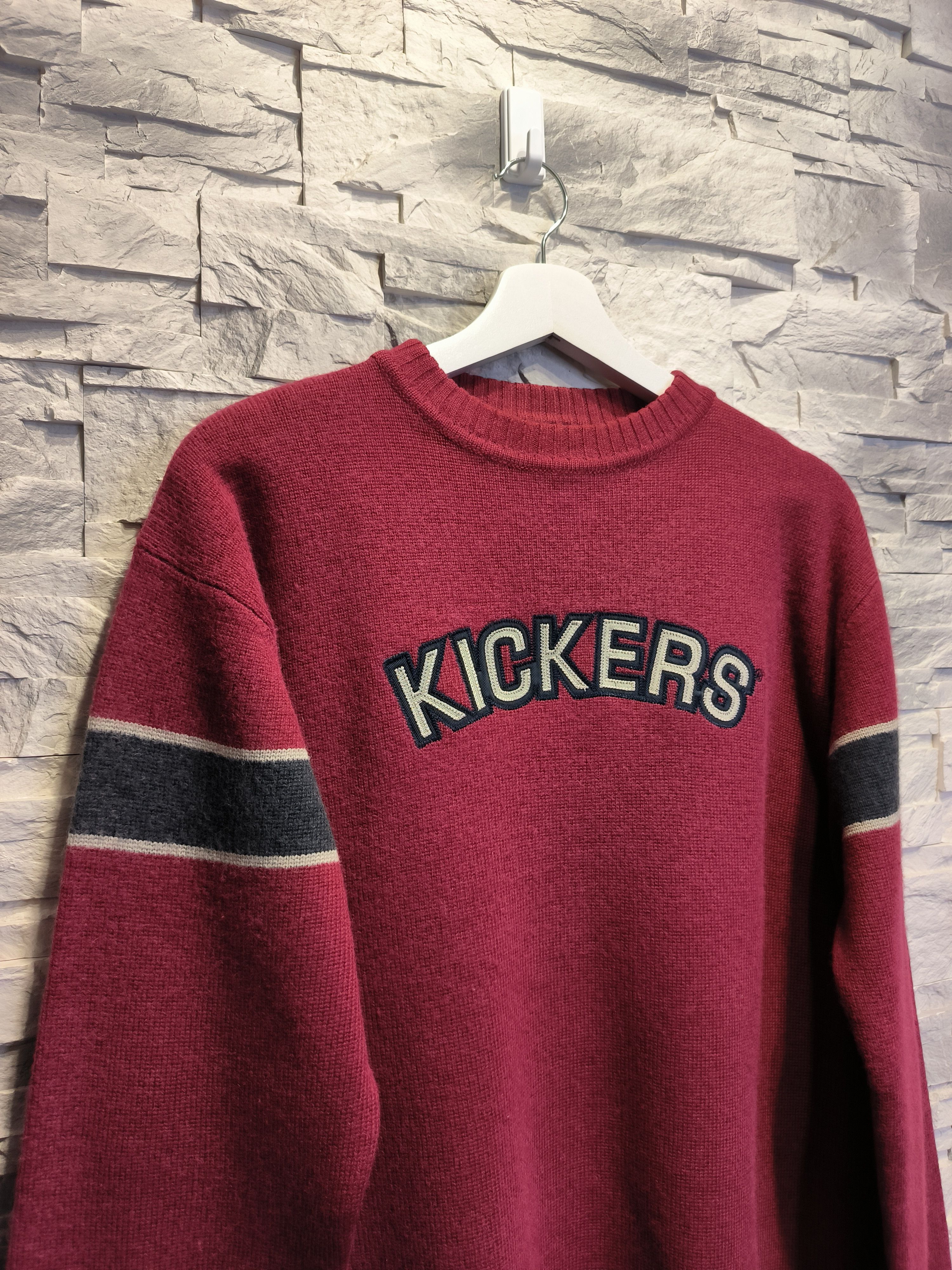 Kickers × Vintage Kickers Vintage Sweatshirt Wool Big Logo Sweater Crewneck Size US M / EU 48-50 / 2 - 2 Thumbnail