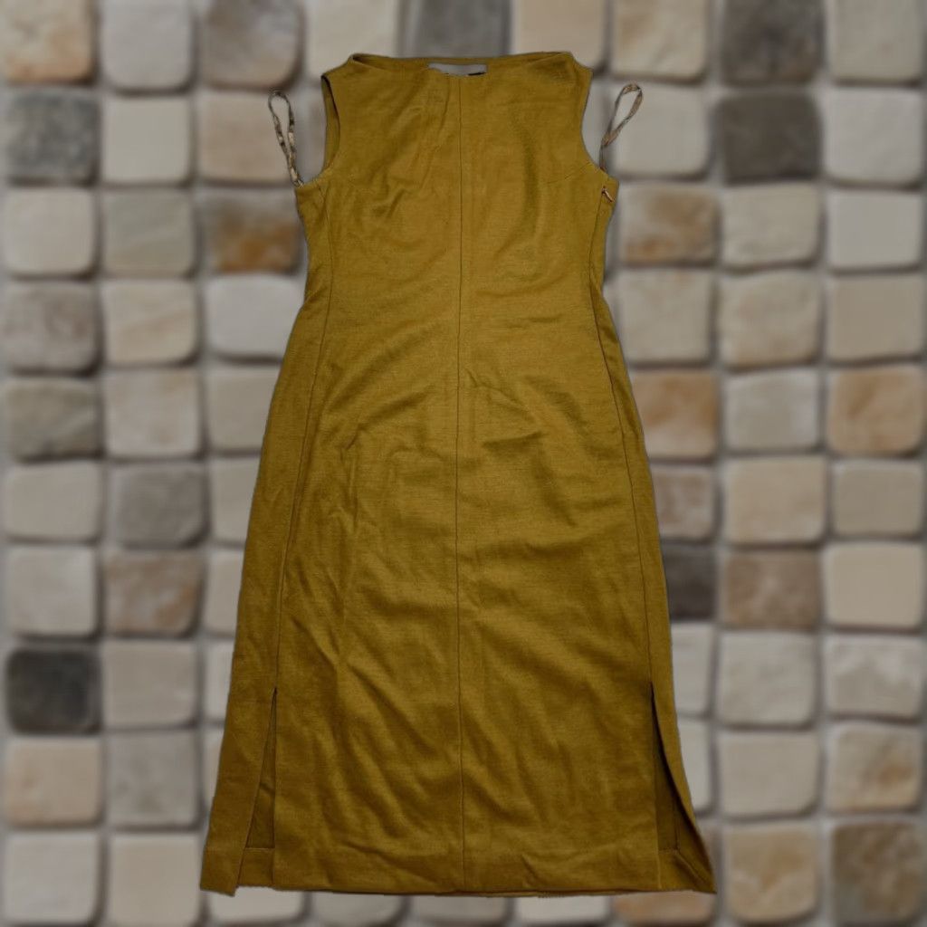 Diane von Furstenberg Diane von Furstenberg Dress Womens 6 Brown Wool Bodycon Sleeveless Round Neck Zip Knee Length Party/Cocktail Vintage No Size M / US 6-8 / IT 42-44 - 1 Thumbnail