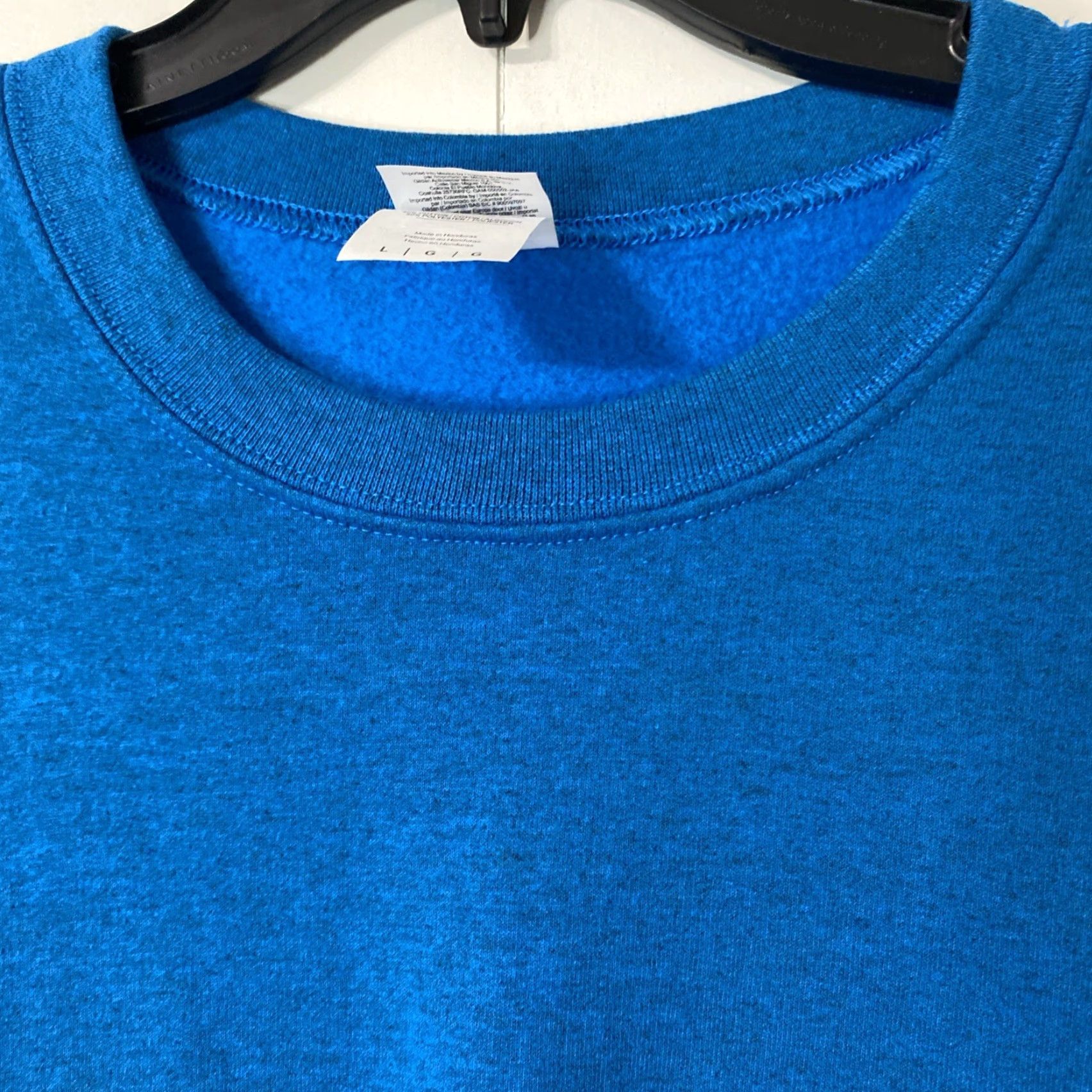 Gildan VINTAGE Gildan Sweatshirt Men L Heathered Blue Retro Y2K pullover Size US L / EU 52-54 / 3 - 4 Thumbnail