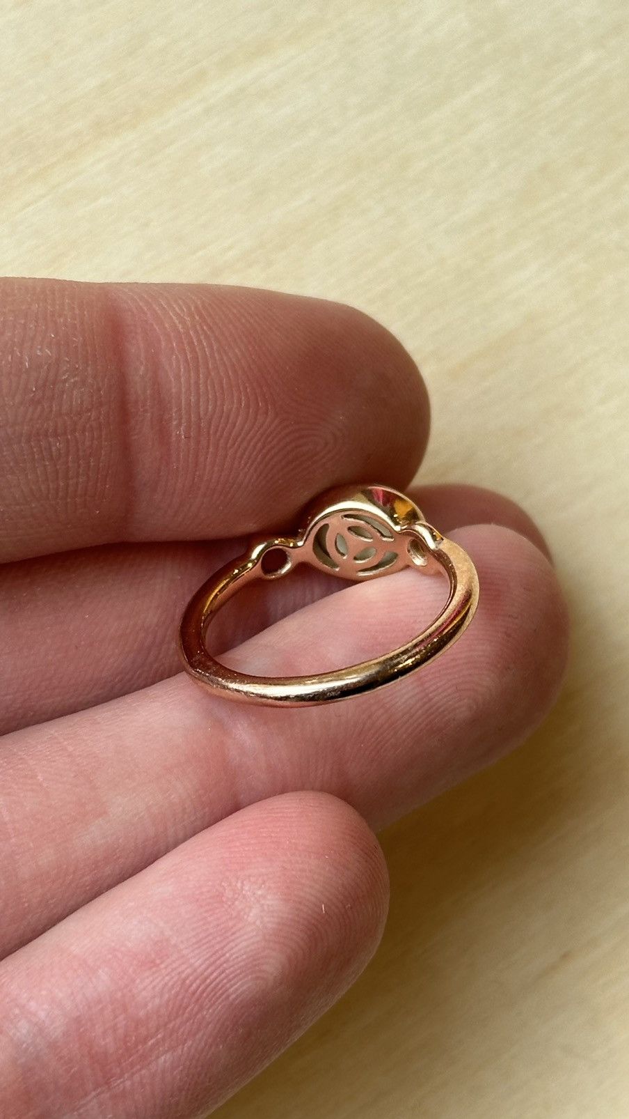 Other Di Modolo White Agate Ring Silver plated 18k Rose Gold 6.5 Size ONE SIZE - 6 Thumbnail