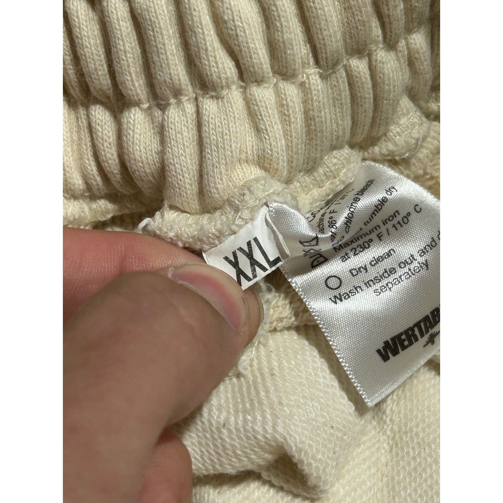 Vertabrae VERTABRAE LOGO CREAM BURGUNDY SWEAT PANT SIZE XXL PREOWNED Size US 34 / EU 50 - 6 Thumbnail