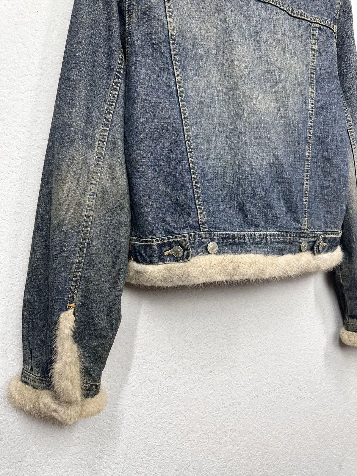Vintage Ifsixwasnine Leather Denim Jacket Y2K Japan Hoodie Fur Goa Size M / US 6-8 / IT 42-44 - 8 Thumbnail