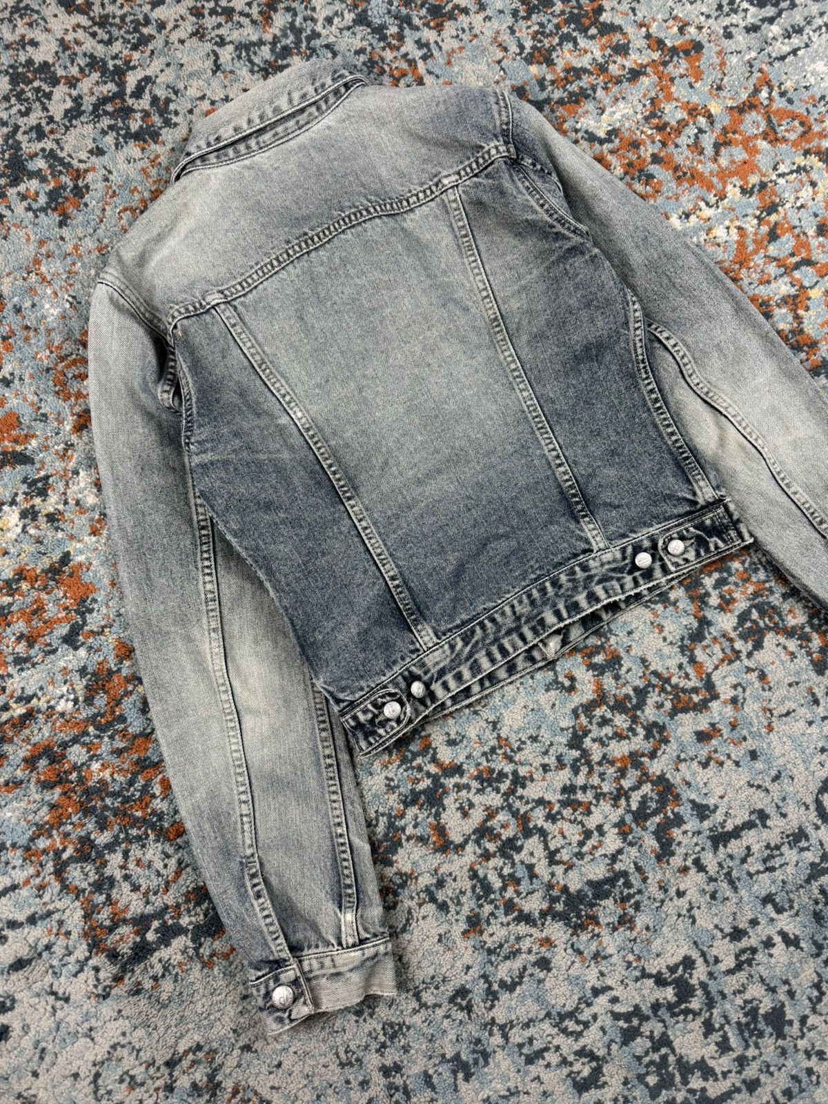 Diesel × Vintage Vintage Y2K Diesel washed denim katana jacket cropped fit Size M / US 6-8 / IT 42-44 - 4 Thumbnail