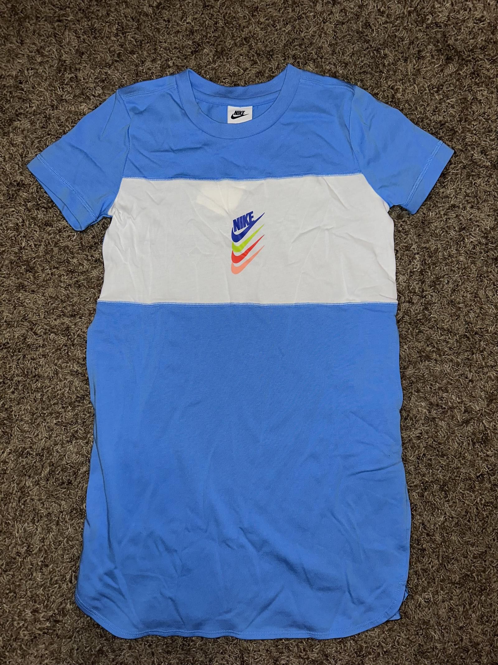 Nike Nike Sportswear DNA Big Kids' (Girls') Short-Sleeve Blue Dress Sample Size M / US 6-8 / IT 42-44 - 1 Thumbnail