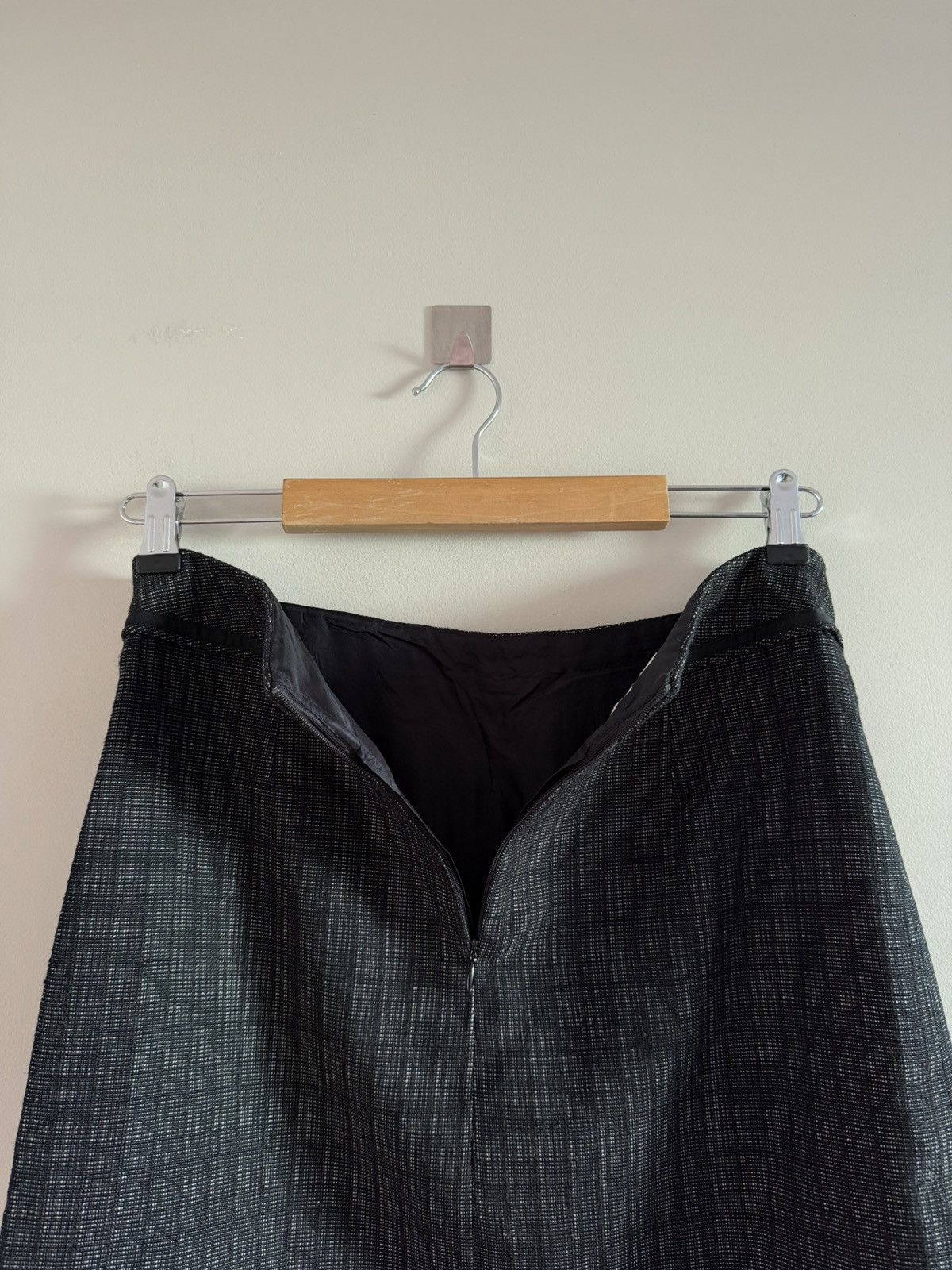 Dries Van Noten Vintage Dries Van Noten Wool Linen Pencil Skirt Size 28" / US 6 / IT 42 - 6 Thumbnail