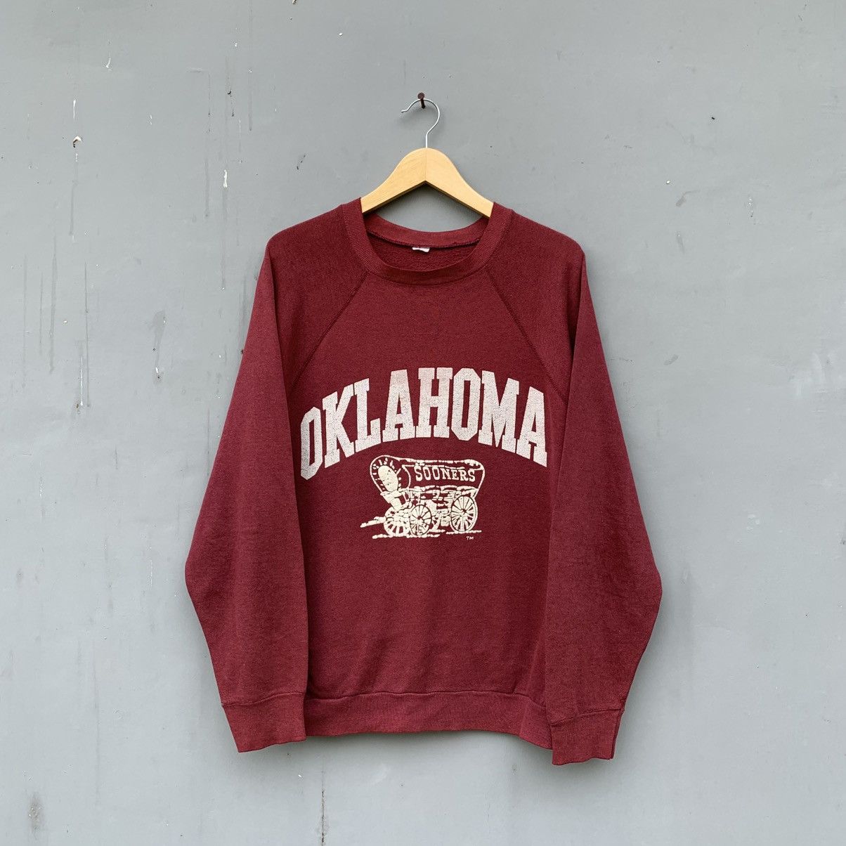 Vintage 70s OKLAHOMA SOONERS SWEATSHIRT Size US M / EU 48-50 / 2 - 1 Thumbnail