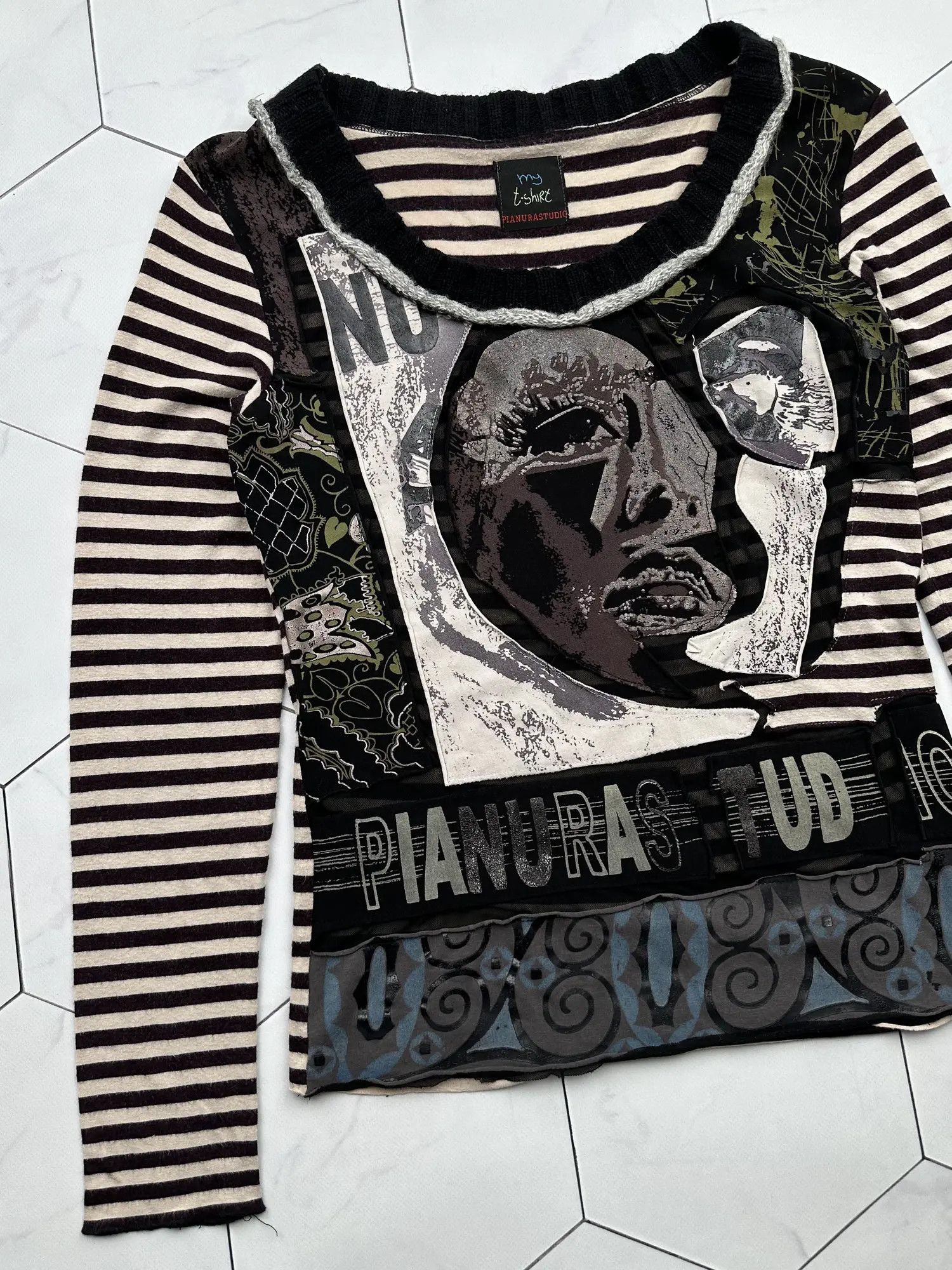 Japanese Brand Pianura Studio Vintage Amazing Sweater (B370)D15 Size M / US 6-8 / IT 42-44 - 2 Thumbnail