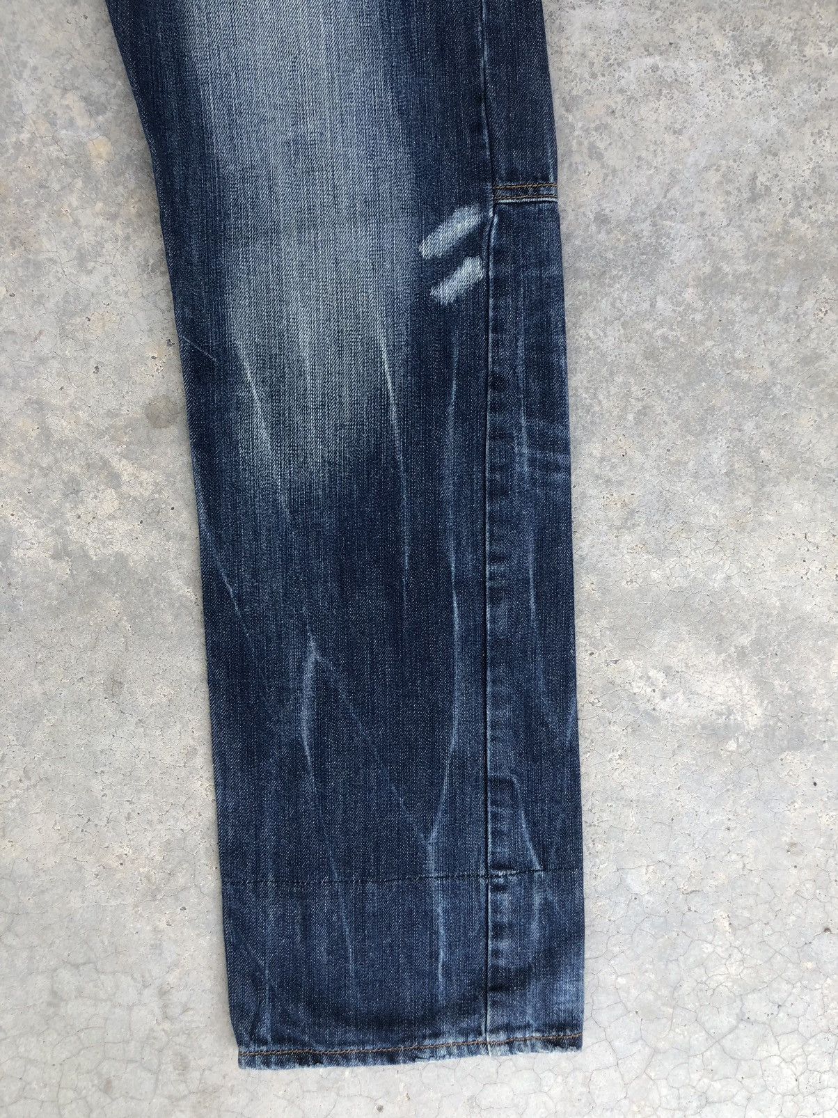 Japanese Brand Japanese Dominate Handcrafted Double Waist Distressed Jeans Size US 34 / EU 50 - 7 Thumbnail