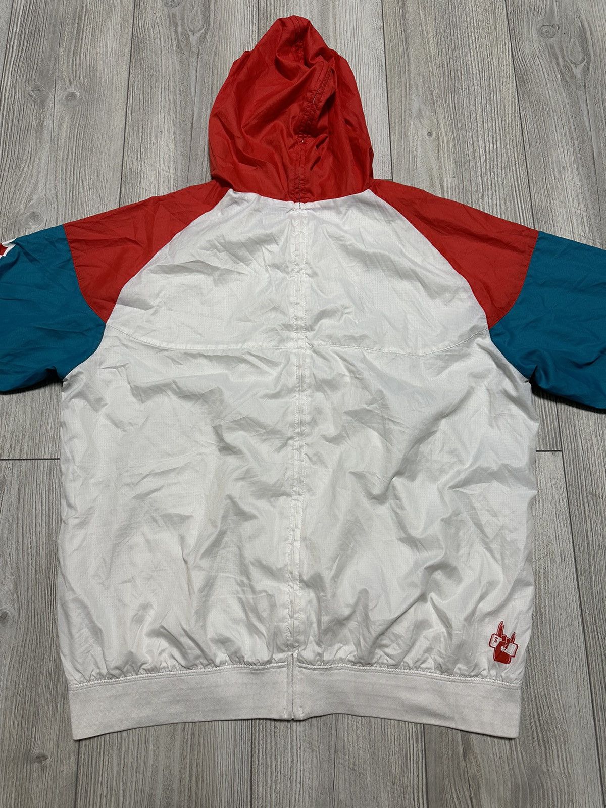 Nike Nike Mascot Split Mens Sportswear Windrunner Jacket Red Blue Size US L / EU 52-54 / 3 - 9 Thumbnail
