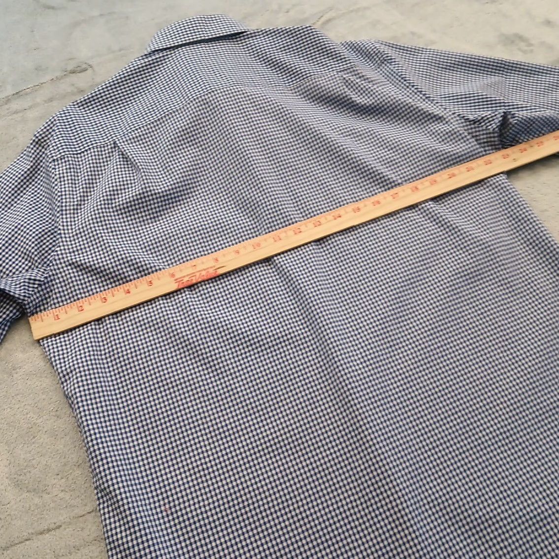 Vintage Goodfellow Shirt Mens Large Blue Plaid Long Sleeve Button Up Cotton Size US L / EU 52-54 / 3 - 7 Thumbnail