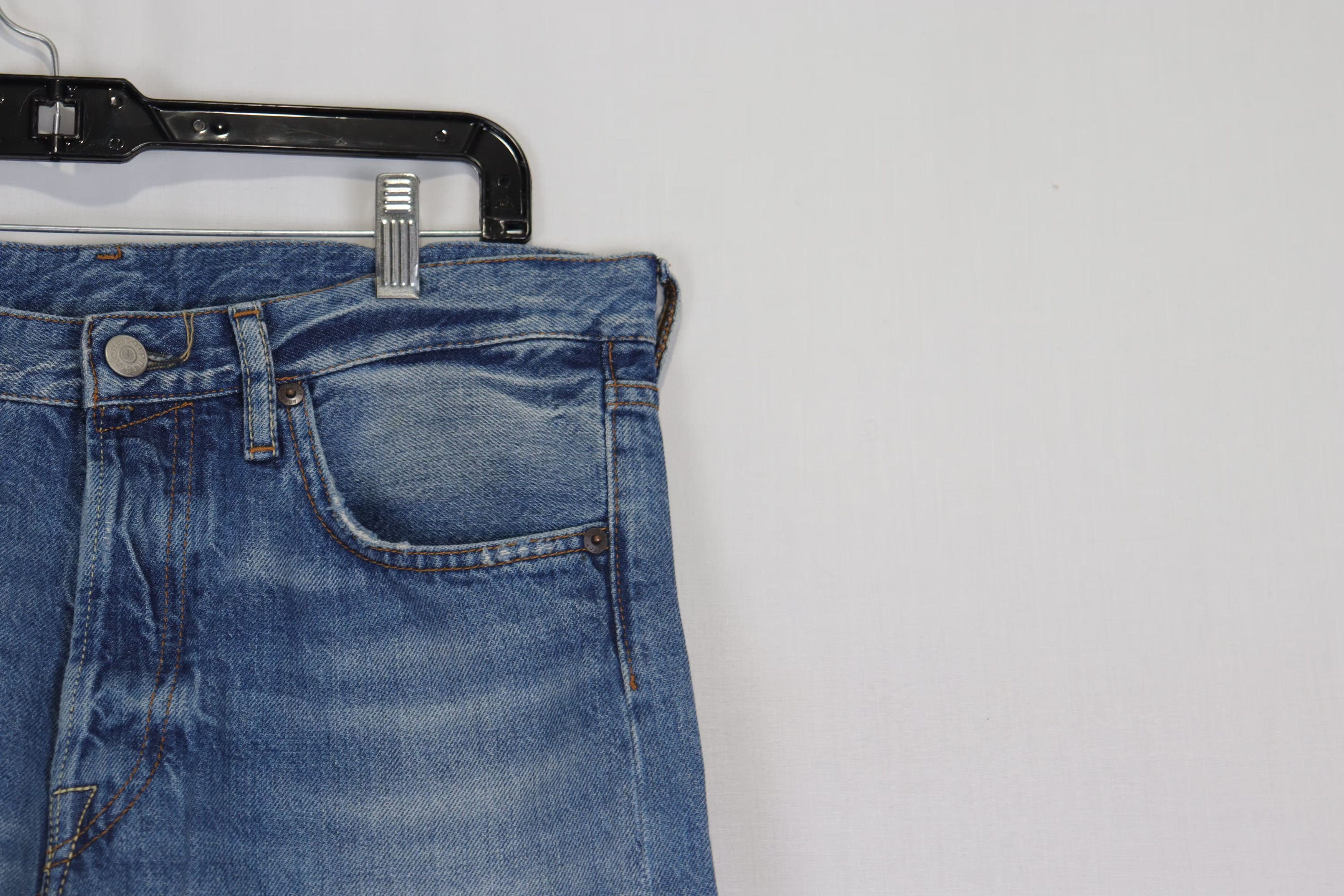 Acne Studios o1rshd10124 1996 Trash Jeans in Mid Blue Size US 30 / EU 46 - 4 Thumbnail