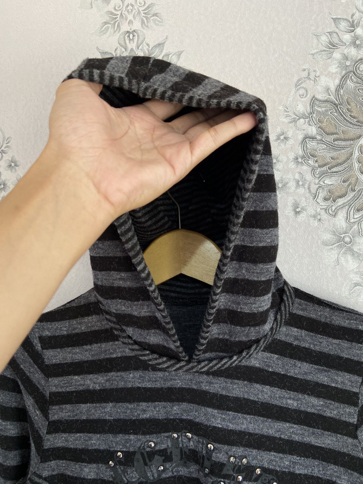 If Six Was Nine Egeist Striped Y2K Style Hoodie Size US L / EU 52-54 / 3 - 5 Thumbnail