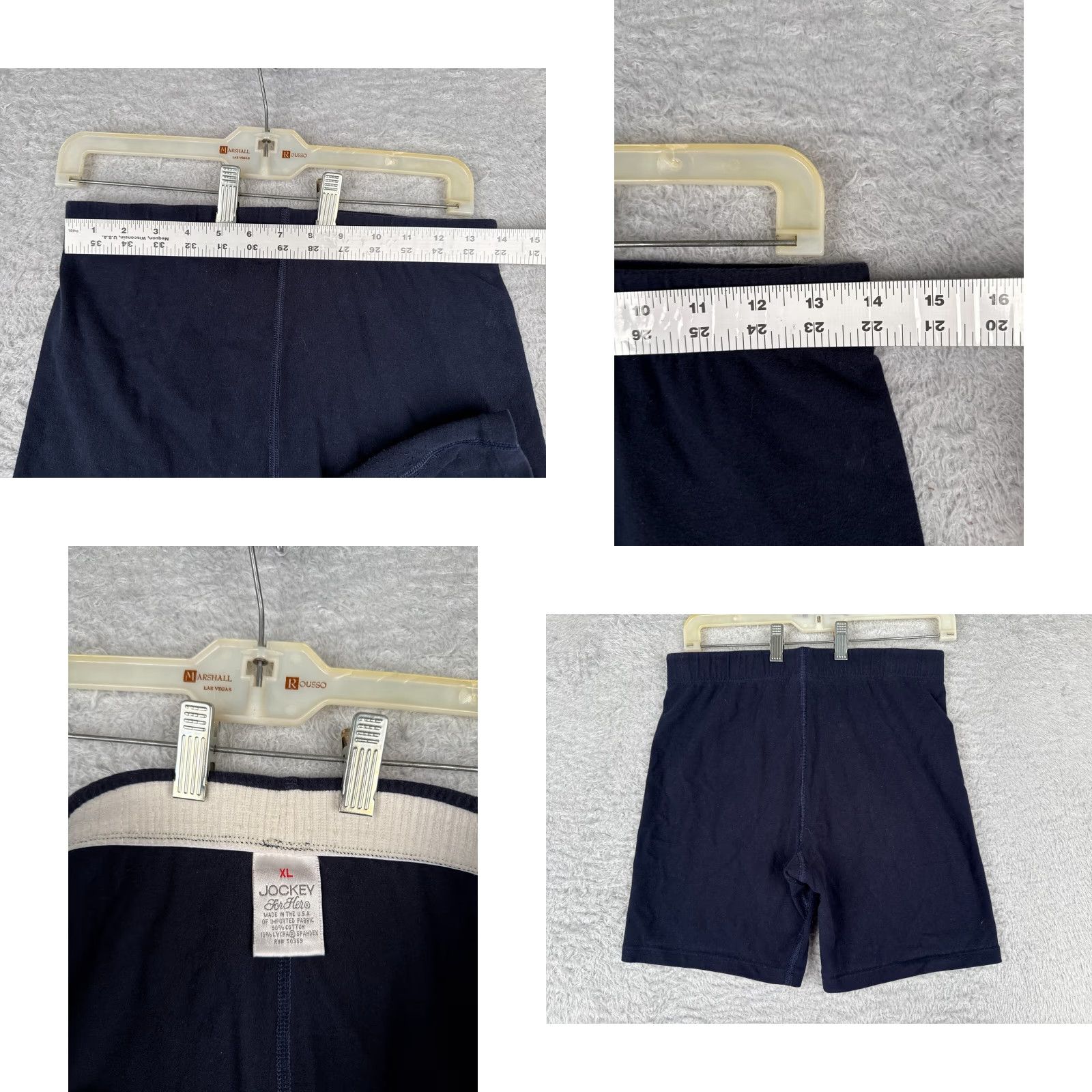 Jockey VINTAGE Jockey Women’s Shorts XL Blue Cotton Blend Activewear Casual Gym Run Fitness Size 40" / US 18 - 8 Thumbnail
