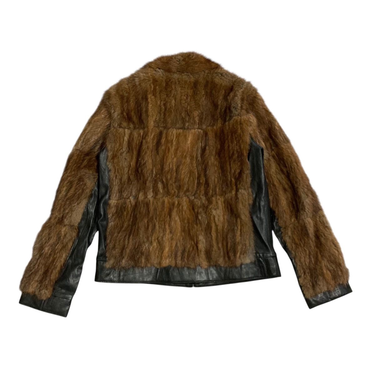 Le Grande Bleu (L.G.B.) KRIZY - Designer Fur Work Jacket Leather Vkei Style Size US S / EU 44-46 / 1 - 2 Thumbnail