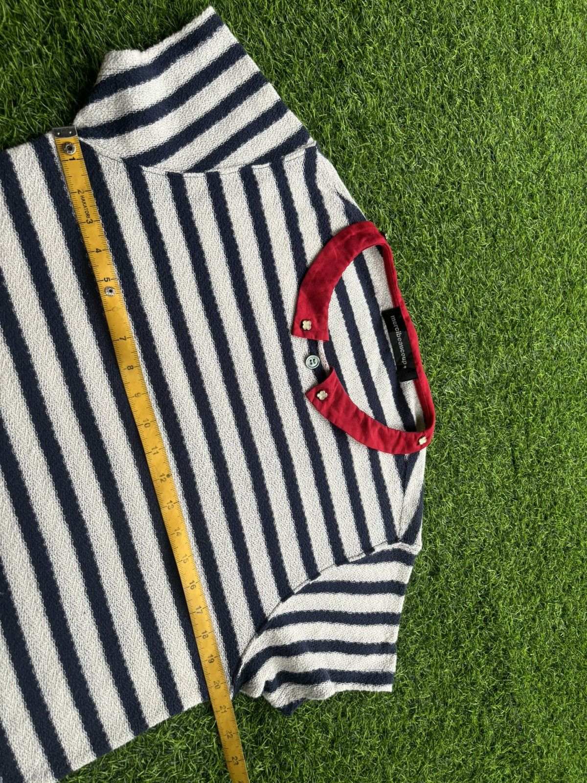 Issey Miyake Mercibeaucoup Issey Miyake Stripe Tshirt Size M / US 6-8 / IT 42-44 - 9 Thumbnail