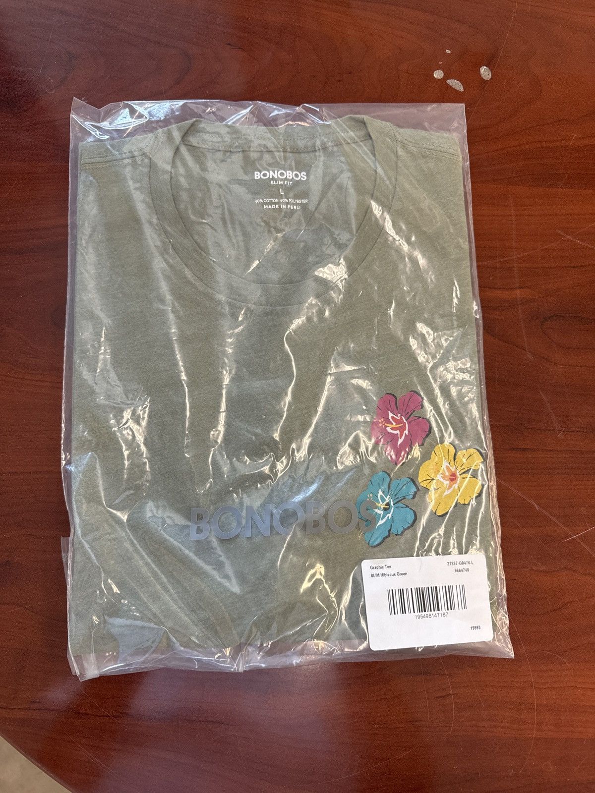 Bonobos Bonobos olive floral tee Size US L / EU 52-54 / 3 - 1 Preview